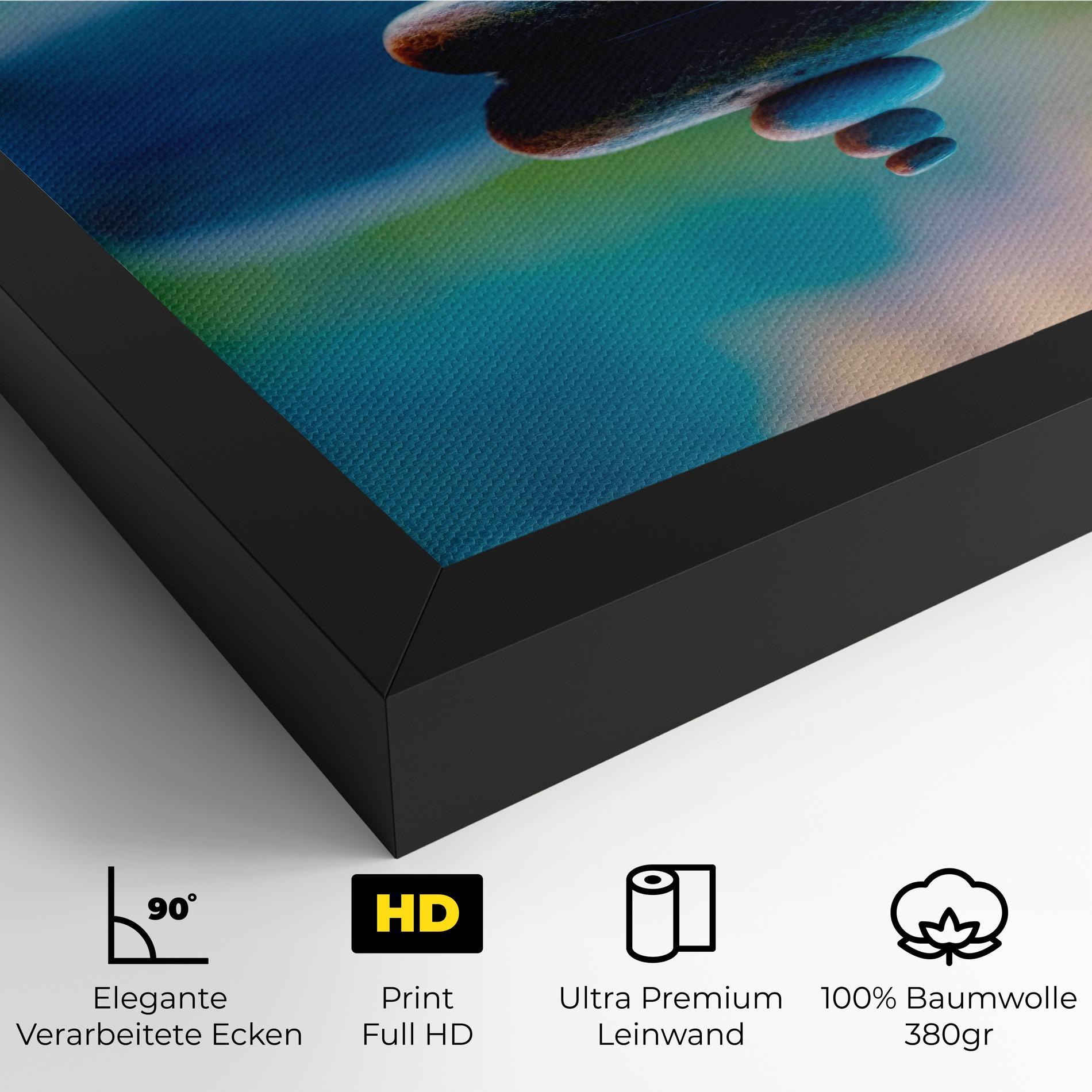 Leinwandbild Pile Rocks mockup 4