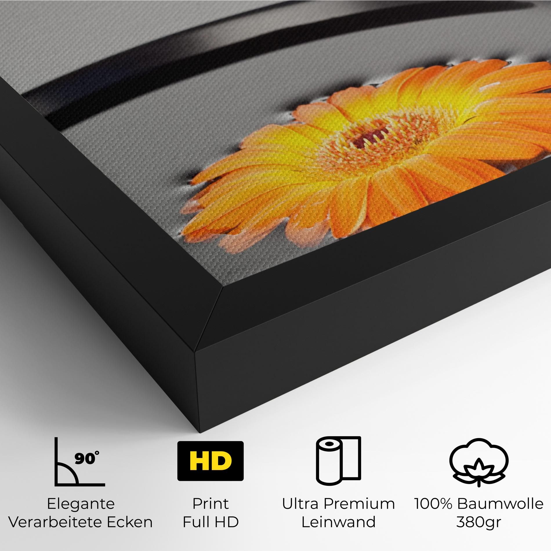 Stone Orange Flower mockup 4