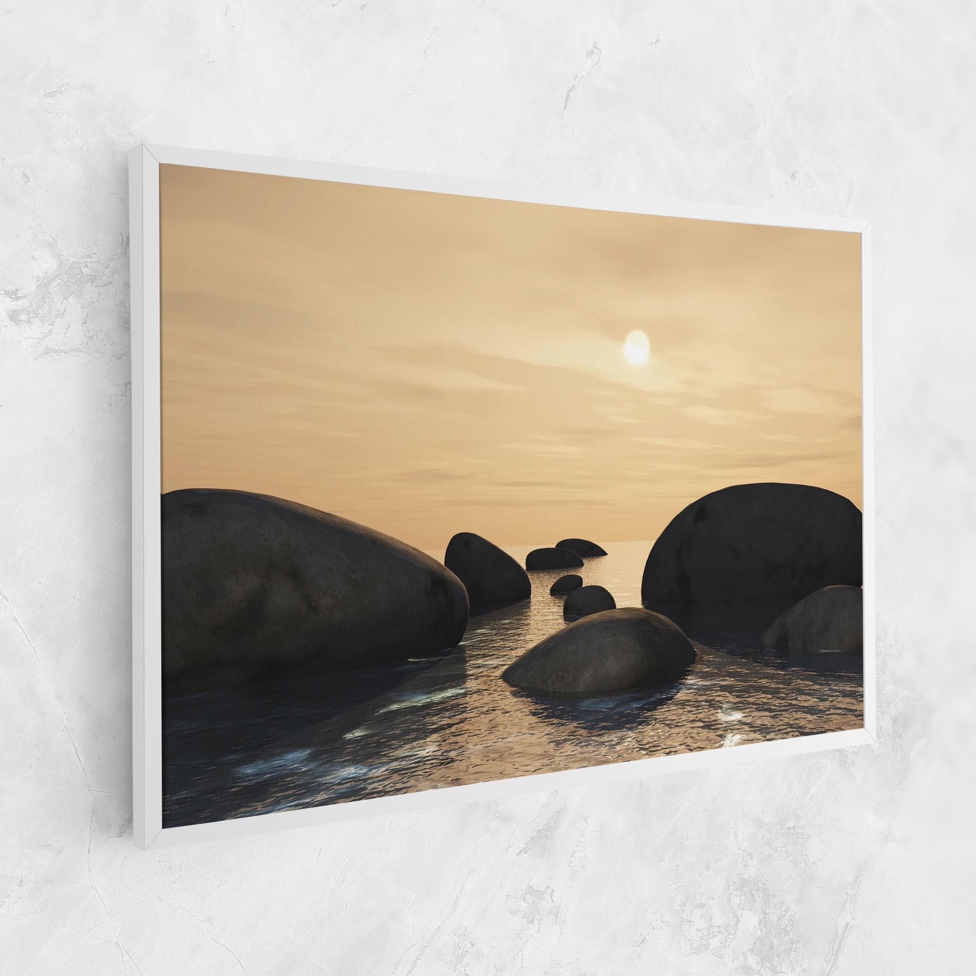 Leinwandbild Peace Rock mockup 1