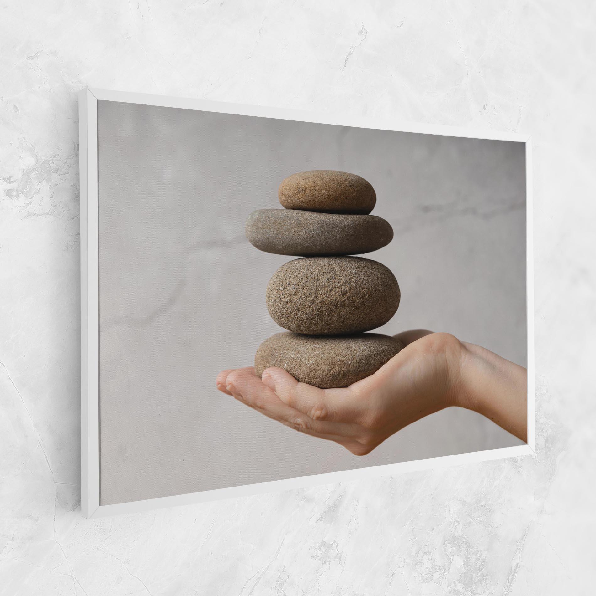 Leinwandbild Stones Meditation mockup 1