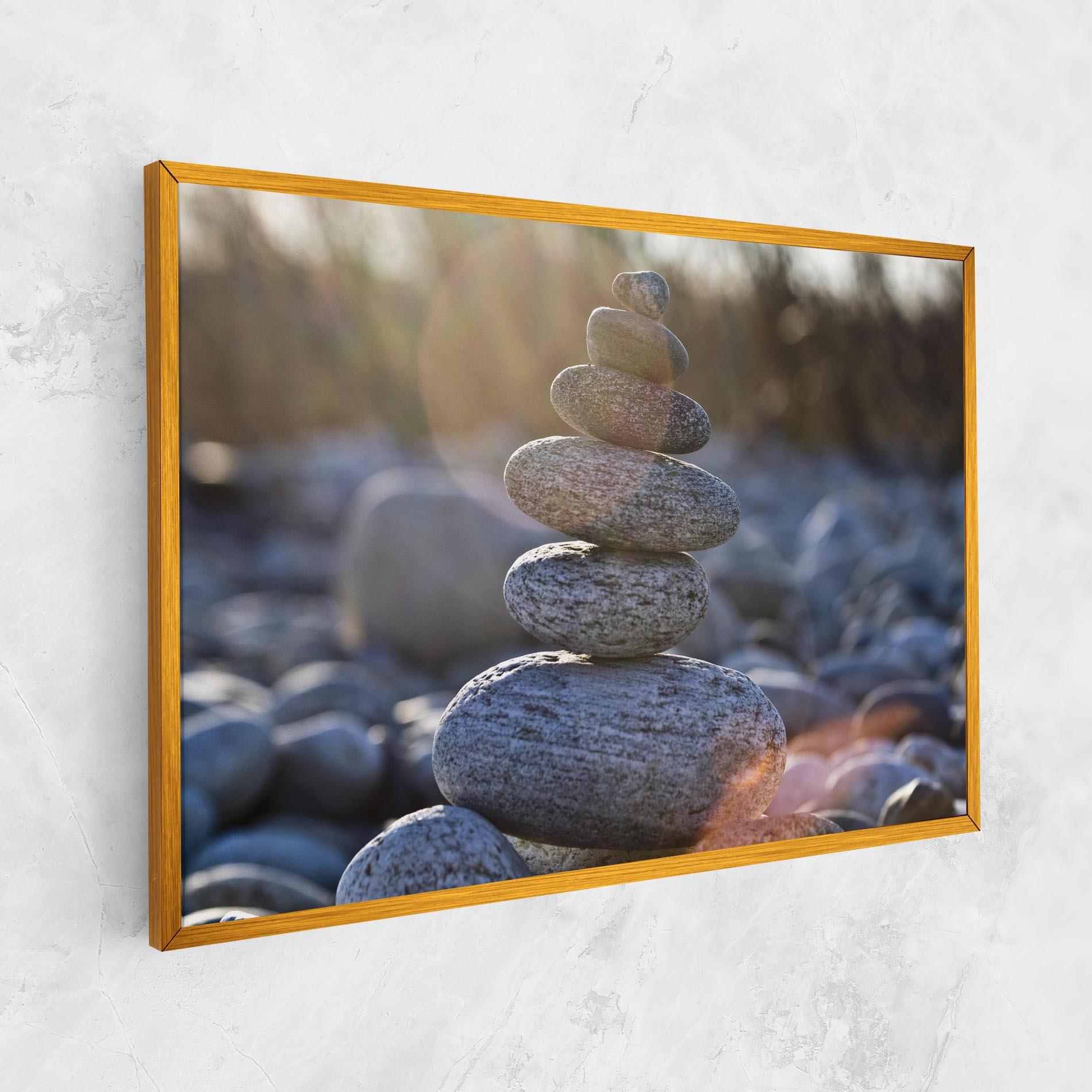 Leinwandbild Closeup Shot Rocks mockup 1