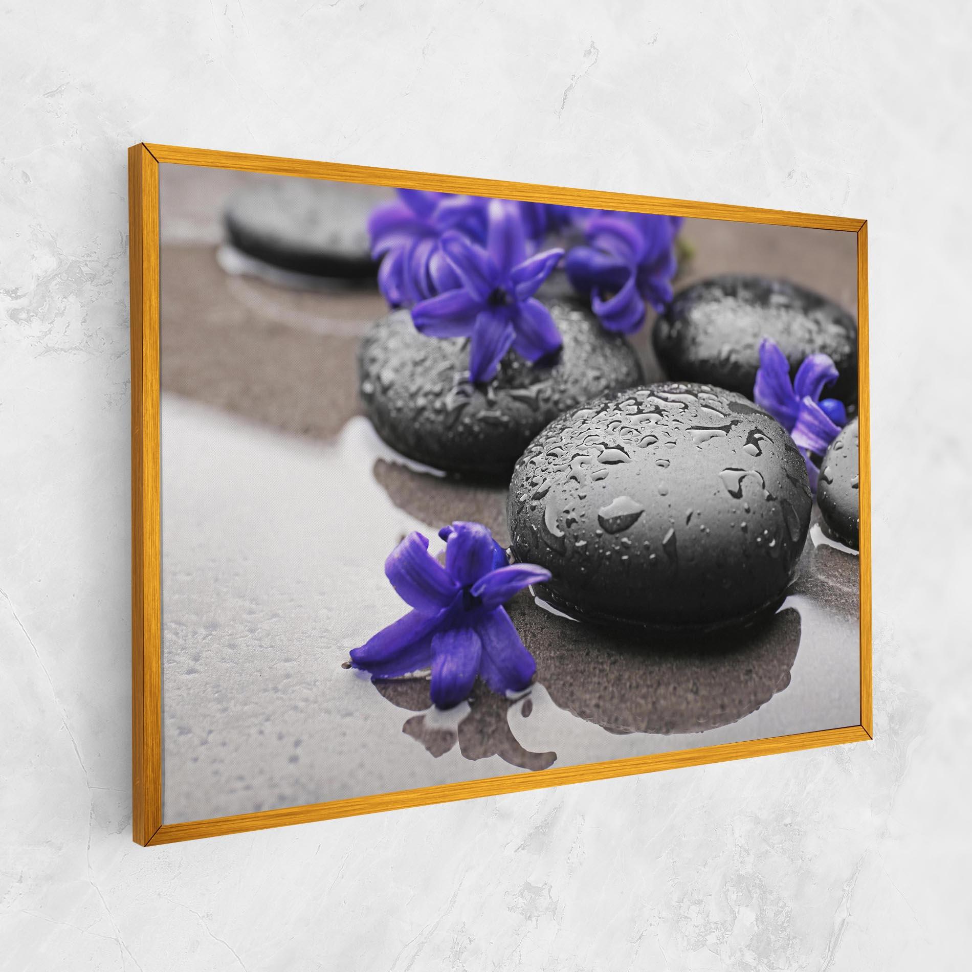 Leinwandbild Spa Purple Rock mockup 1