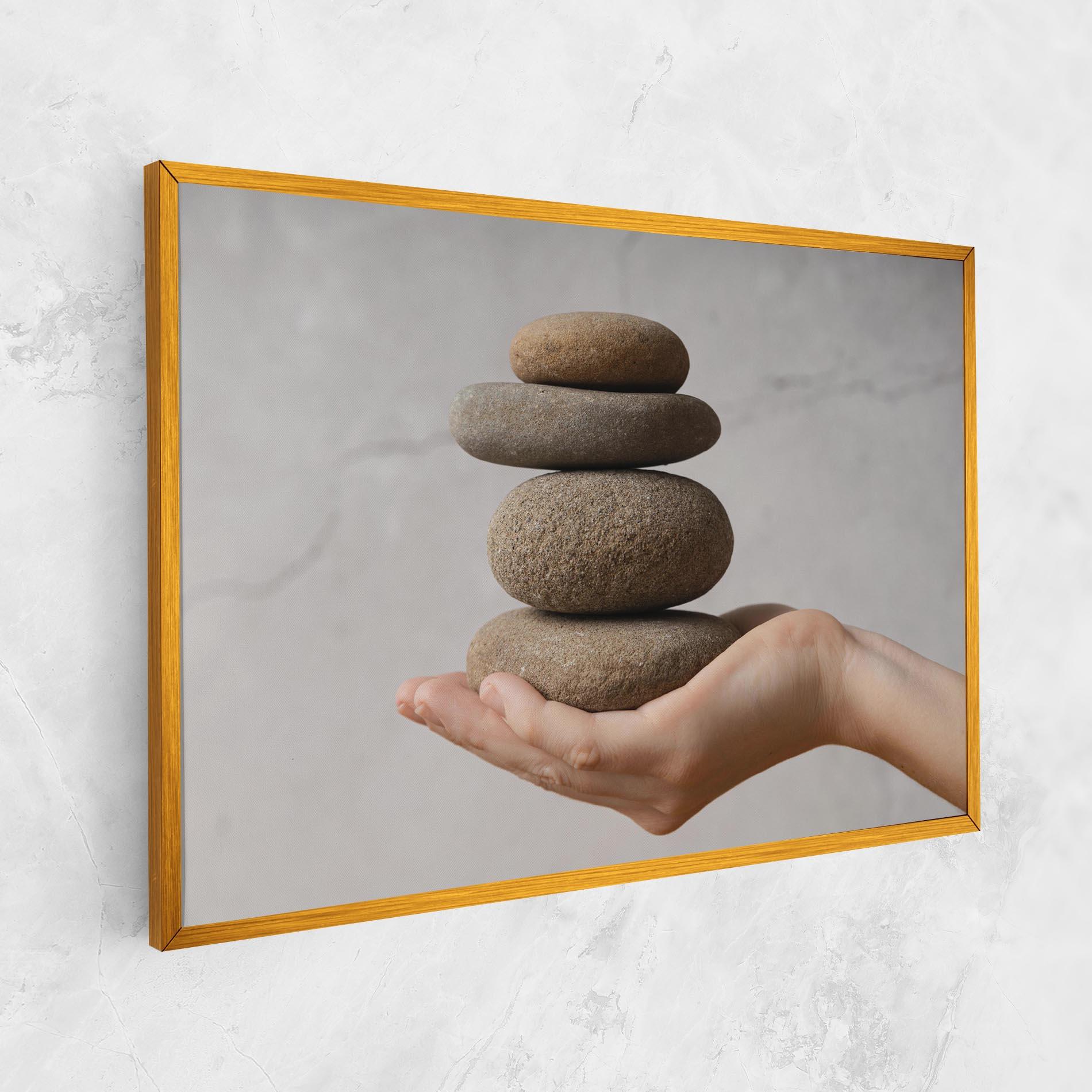Leinwandbild Stones Meditation mockup 1