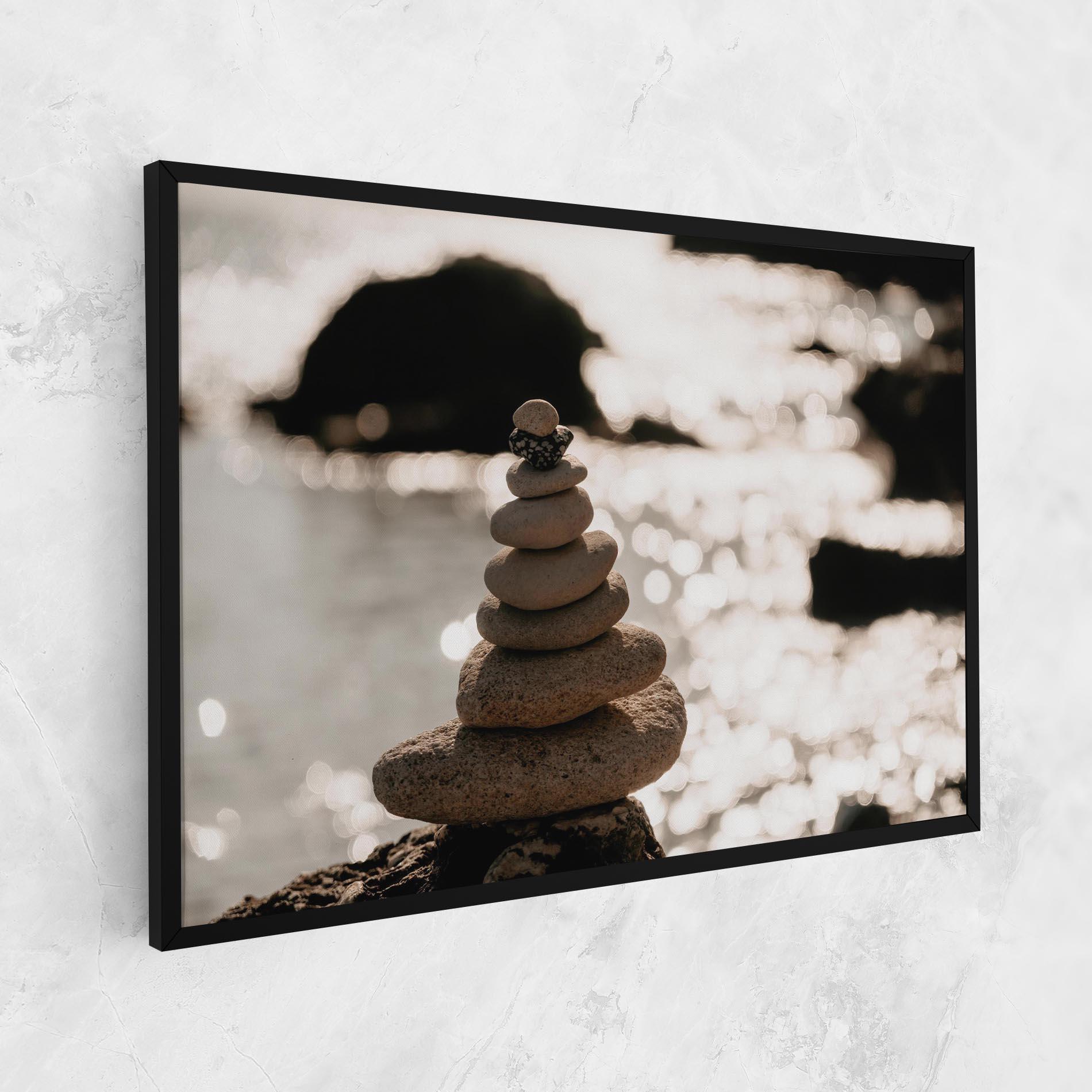 Leinwandbild Pyramid Stones mockup 1