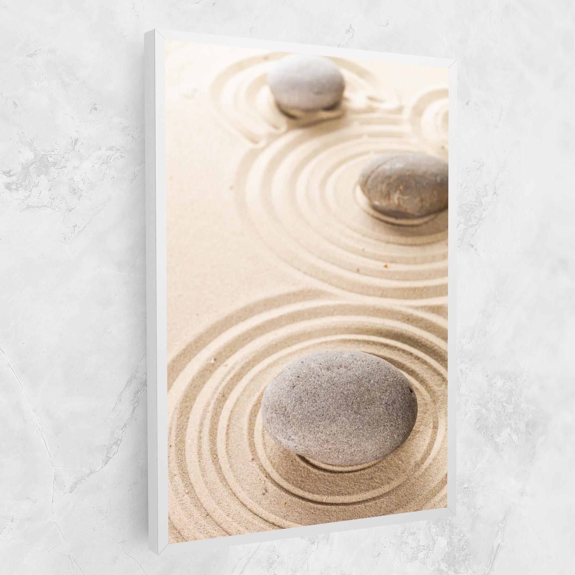 Leinwandbild Meditation Cream Stone mockup 1