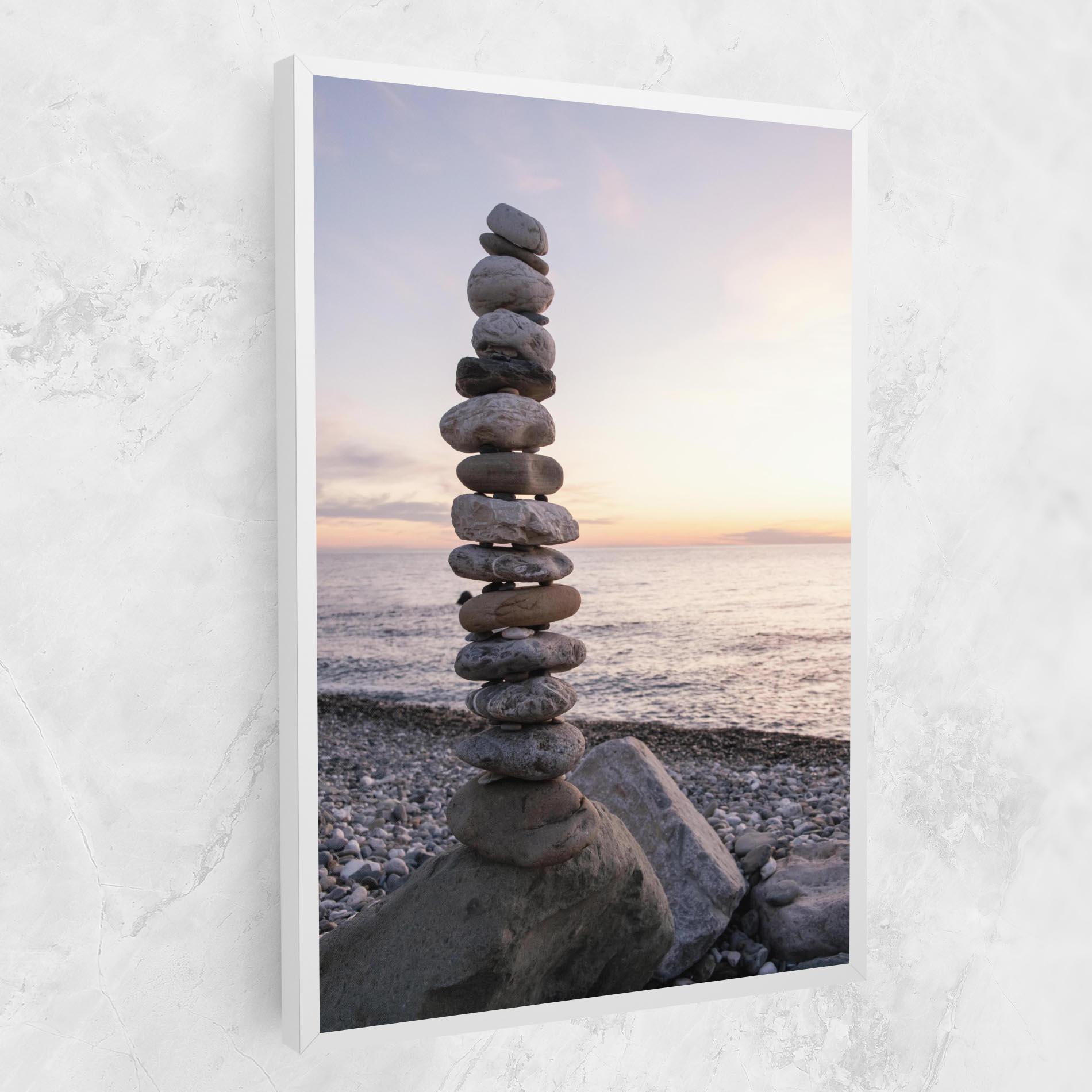 Leinwandbild Pebbles Seaside mockup 1