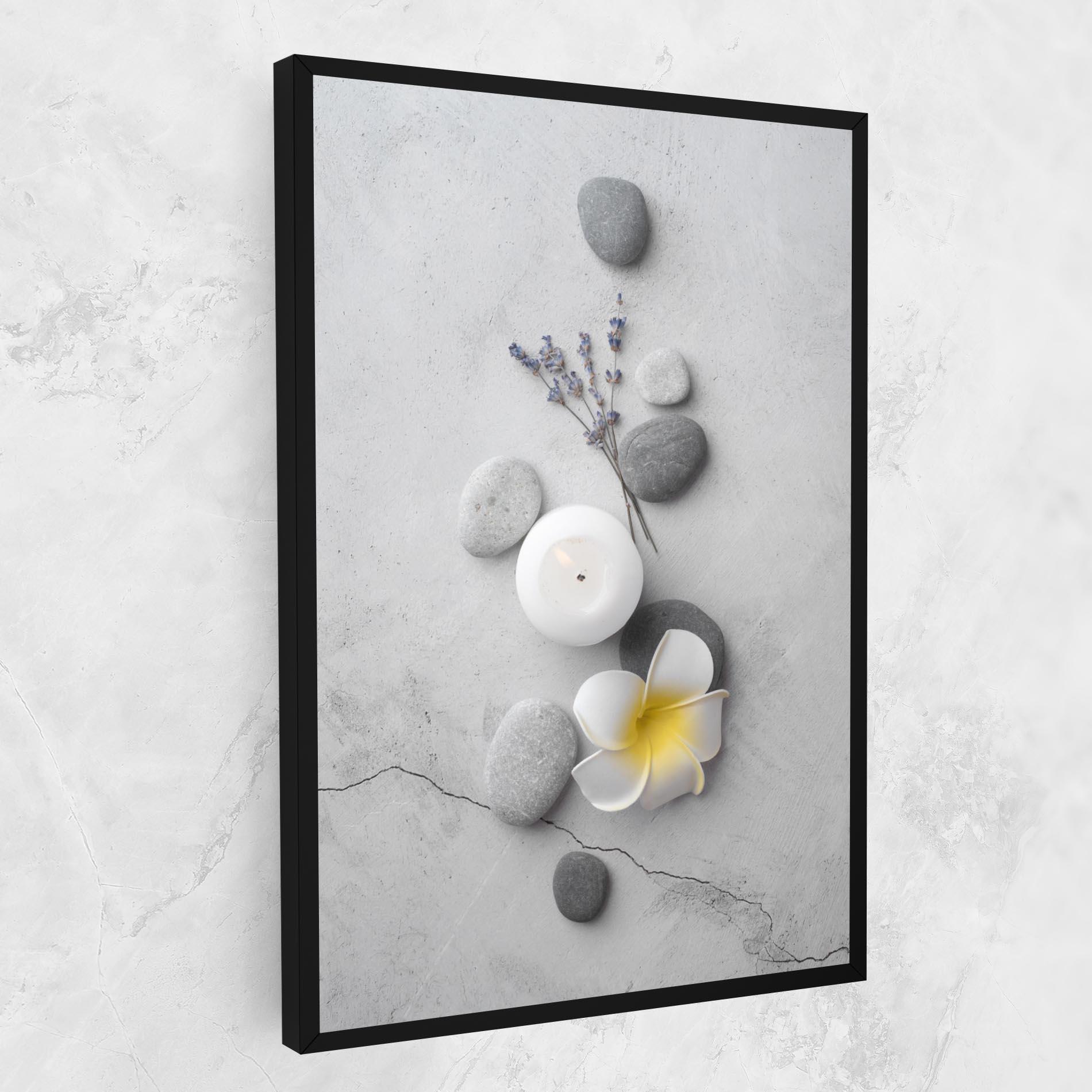 Leinwandbild Feng Shui Stones mockup 1