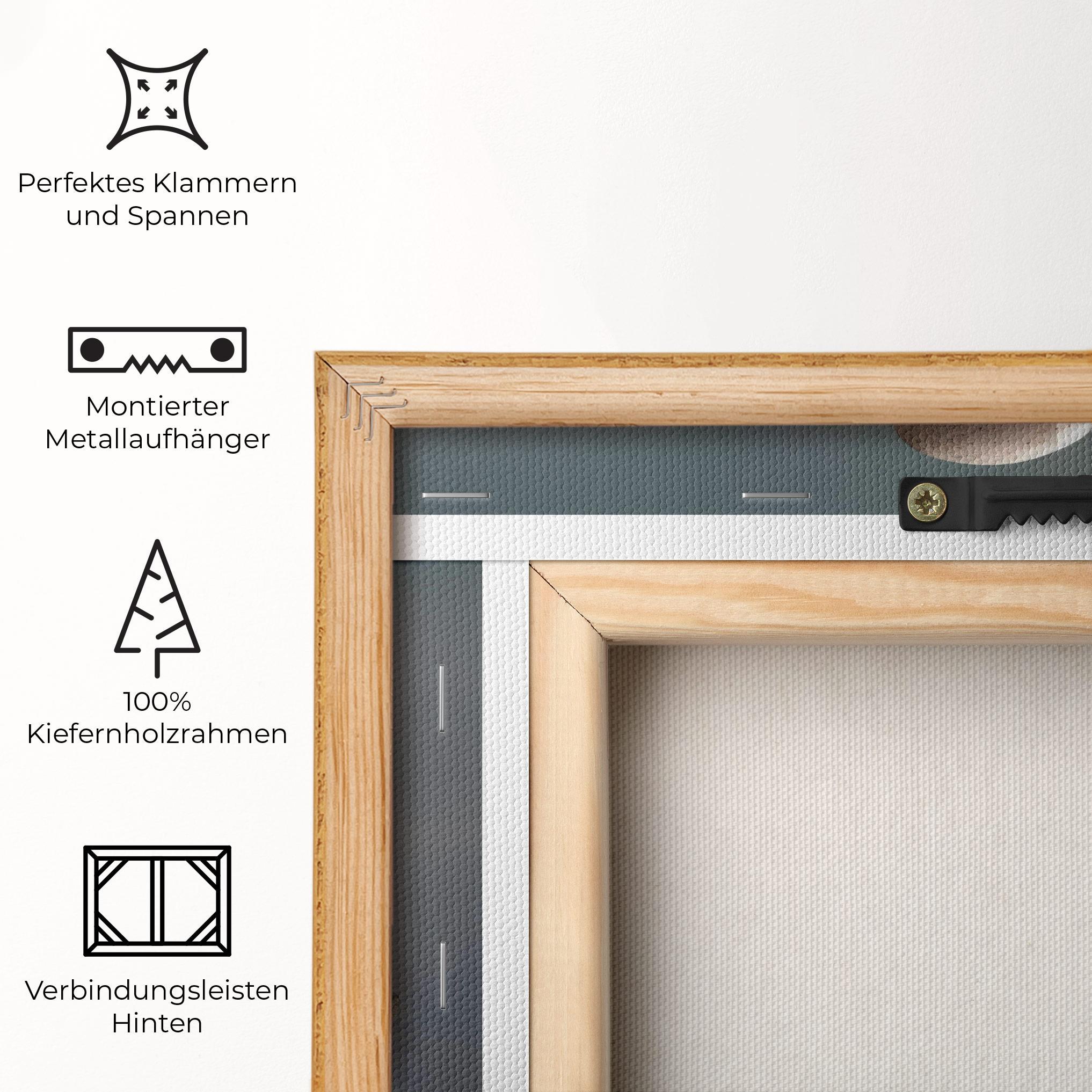 Leinwandbild Balance Pebbles Pyramid mockup 5