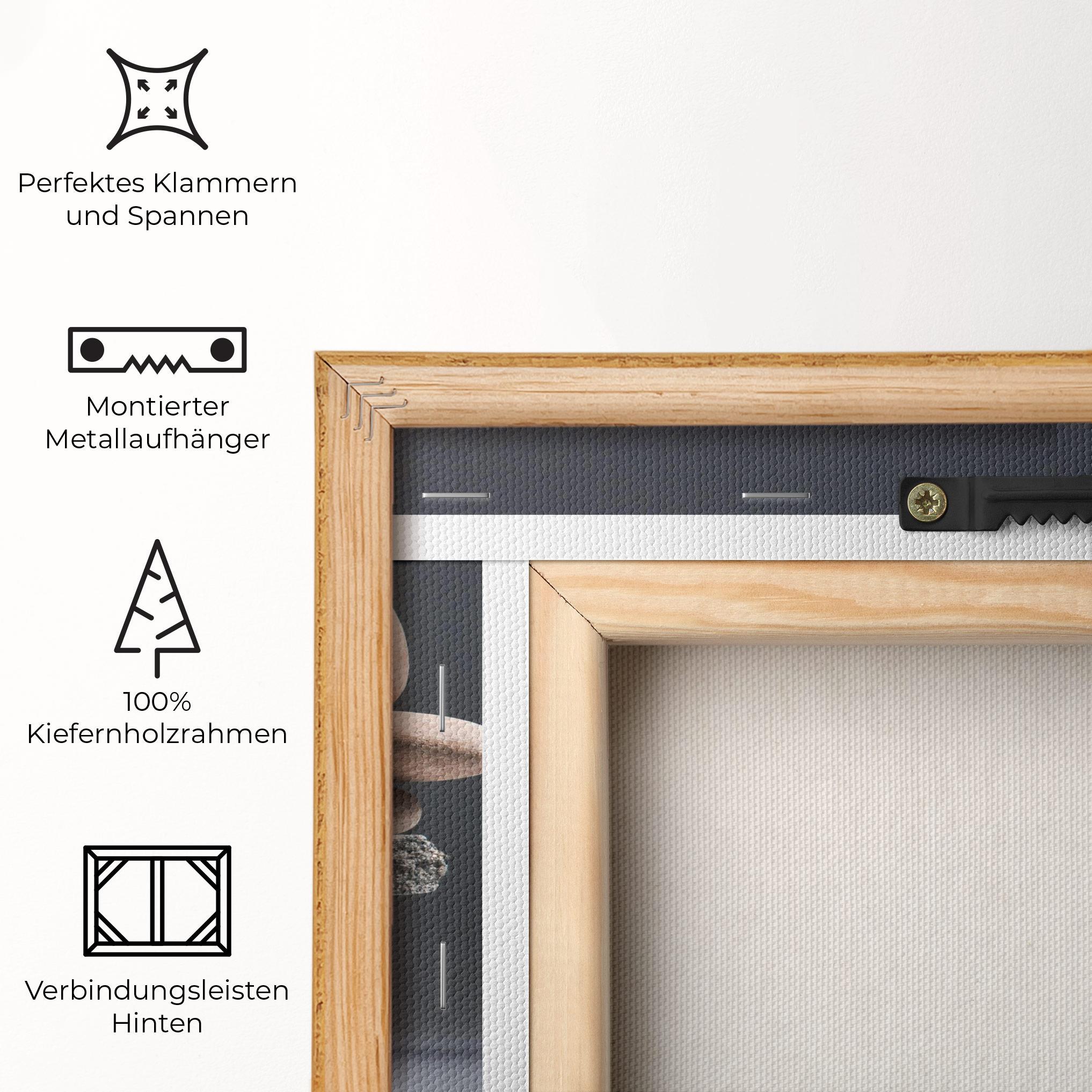 Leinwandbild Balancing Pebbles mockup 5