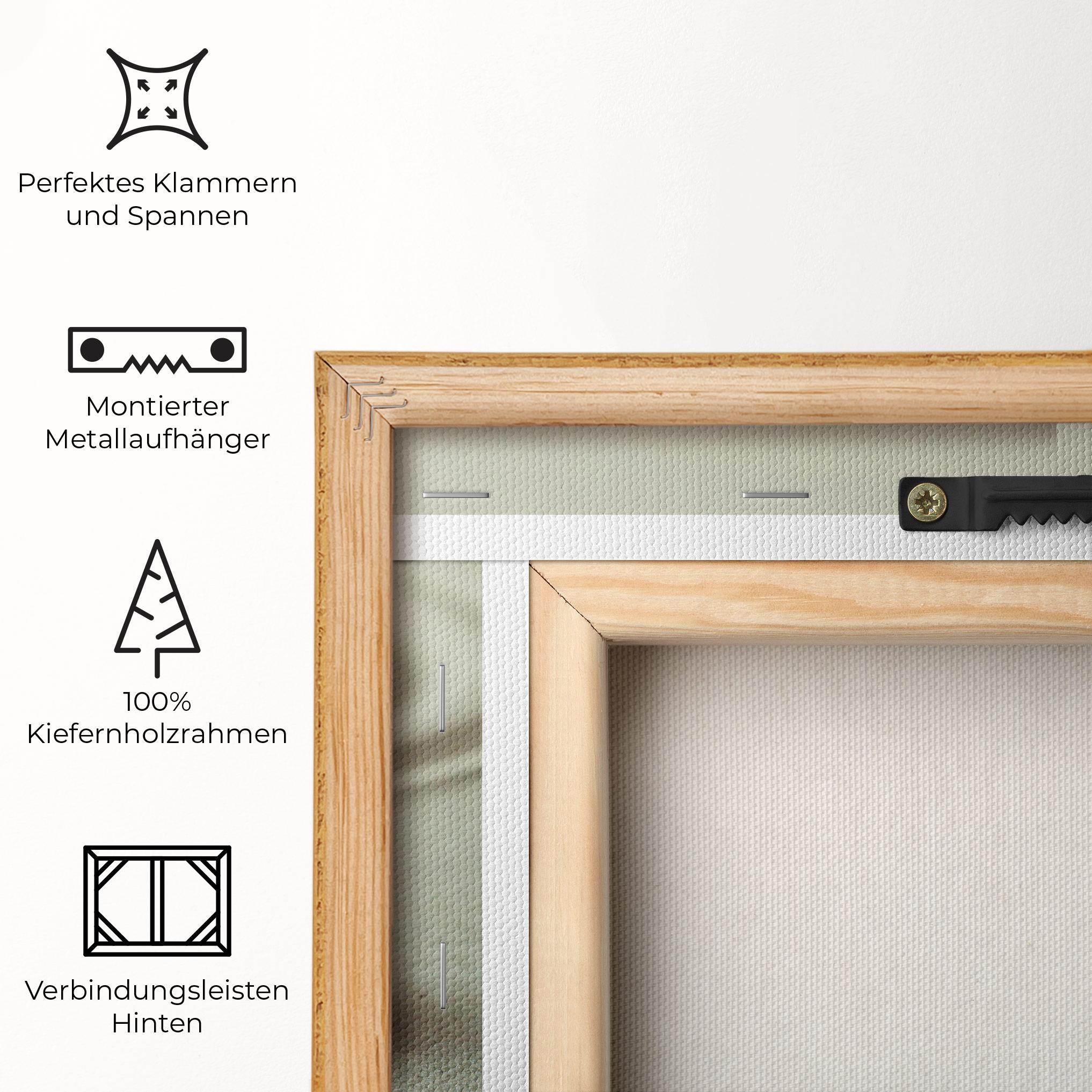 Leinwandbild Cream Sand Stones mockup 5