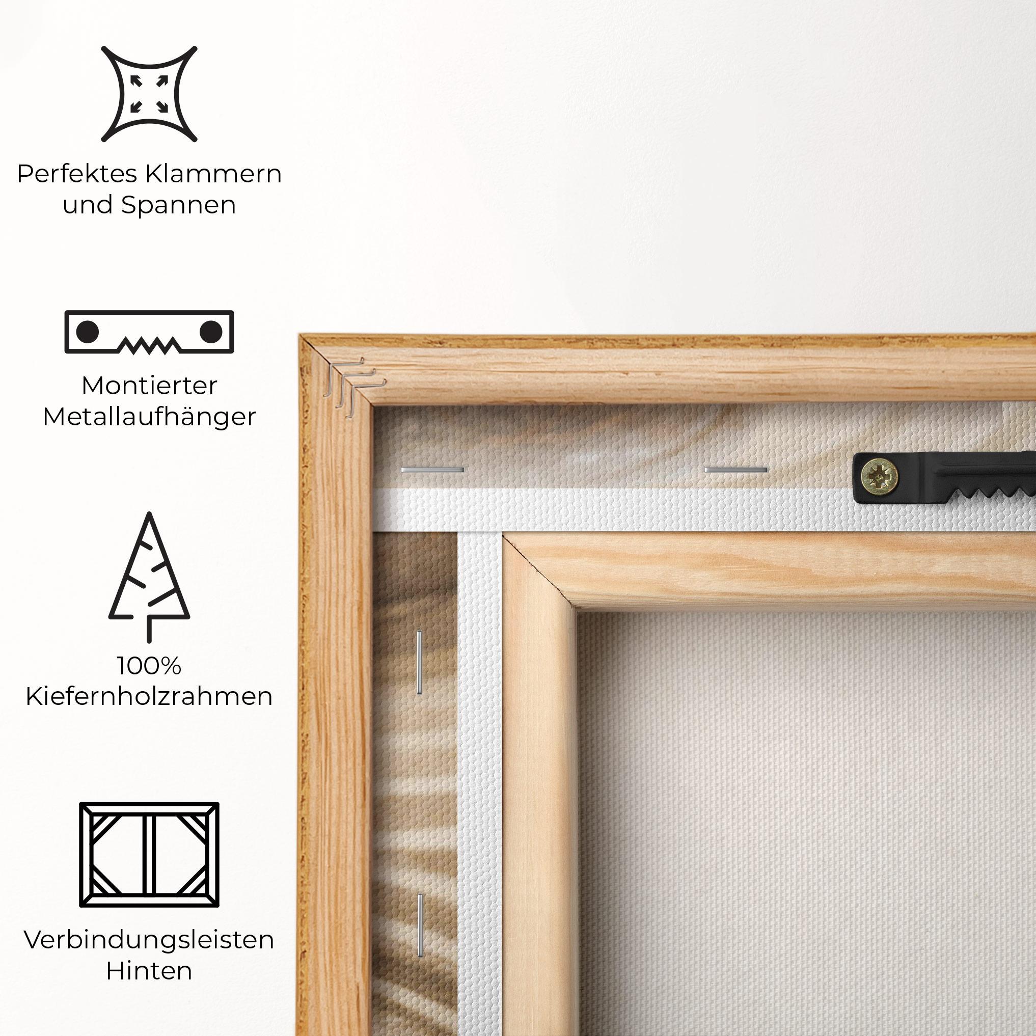 Leinwandbild Meditation Cream Stone mockup 5