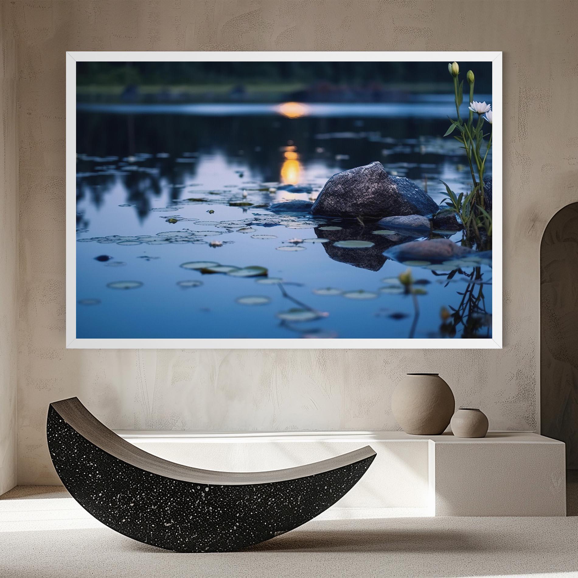 Leinwandbild Water Stones mockup 8