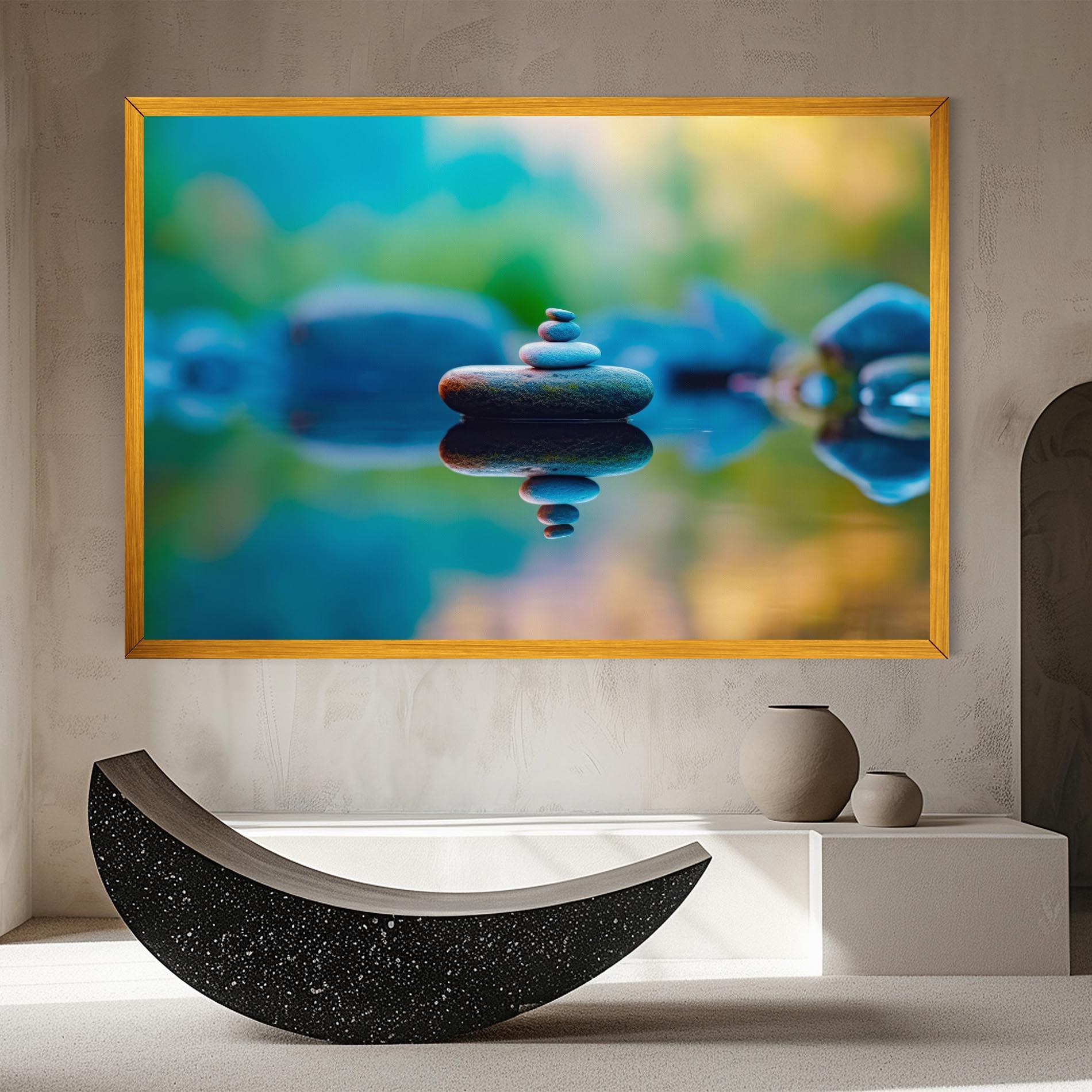 Leinwandbild Pile Rocks mockup 8