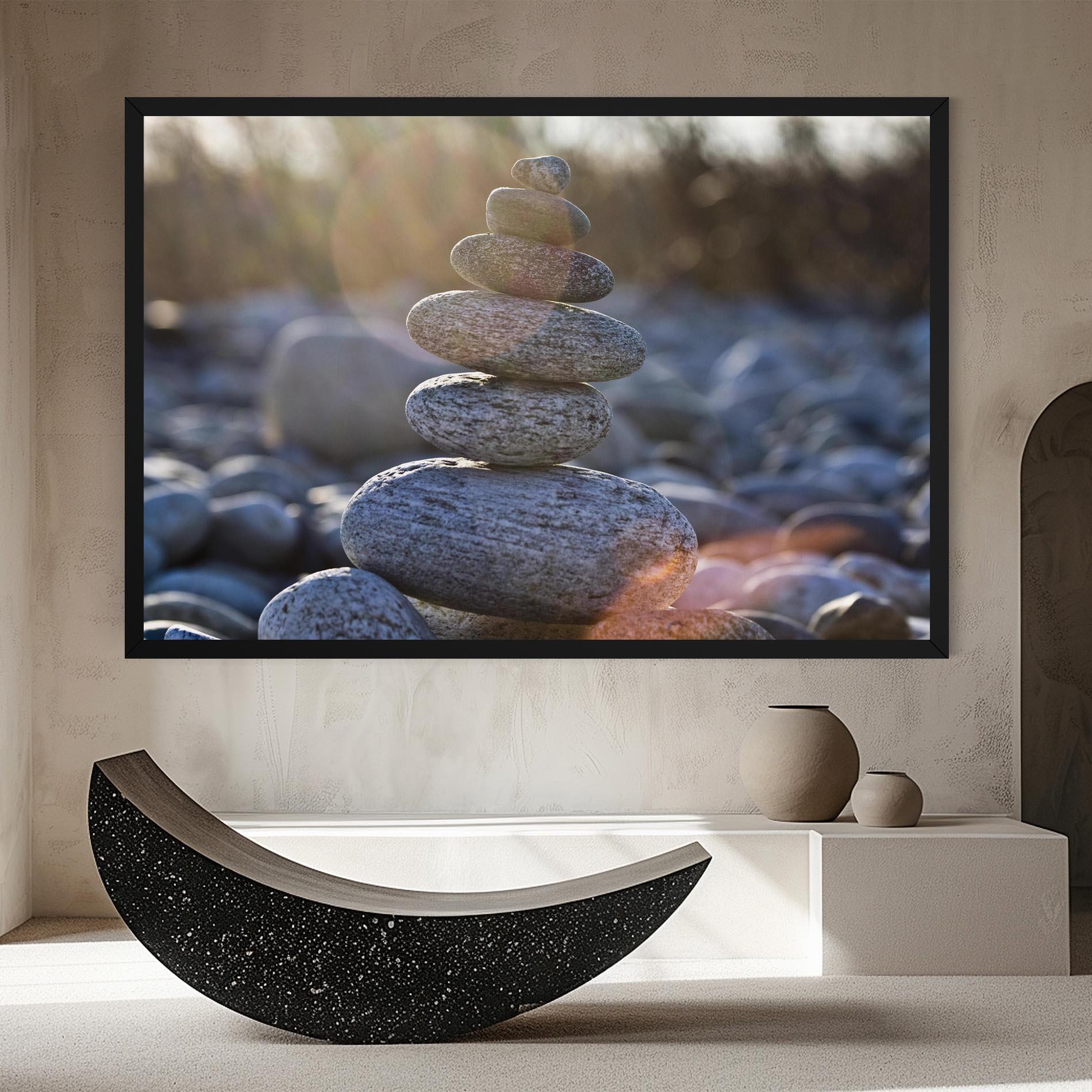 Leinwandbild Closeup Shot Rocks mockup 8