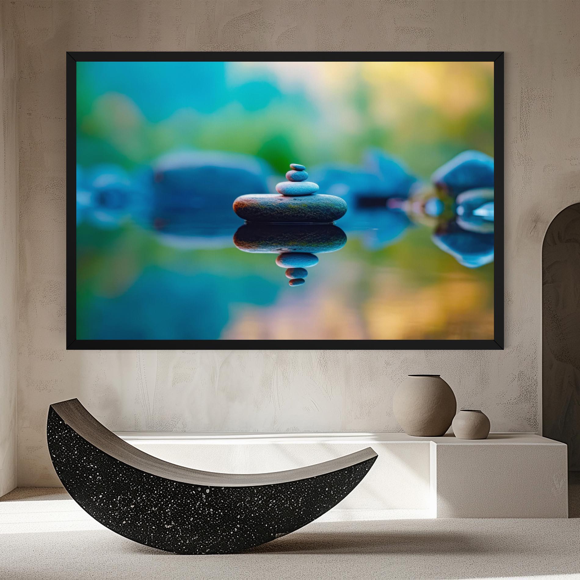 Leinwandbild Pile Rocks mockup 8