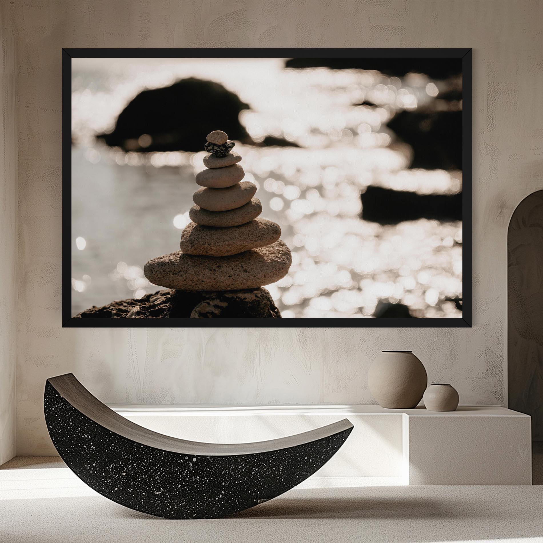 Leinwandbild Pyramid Stones mockup 8