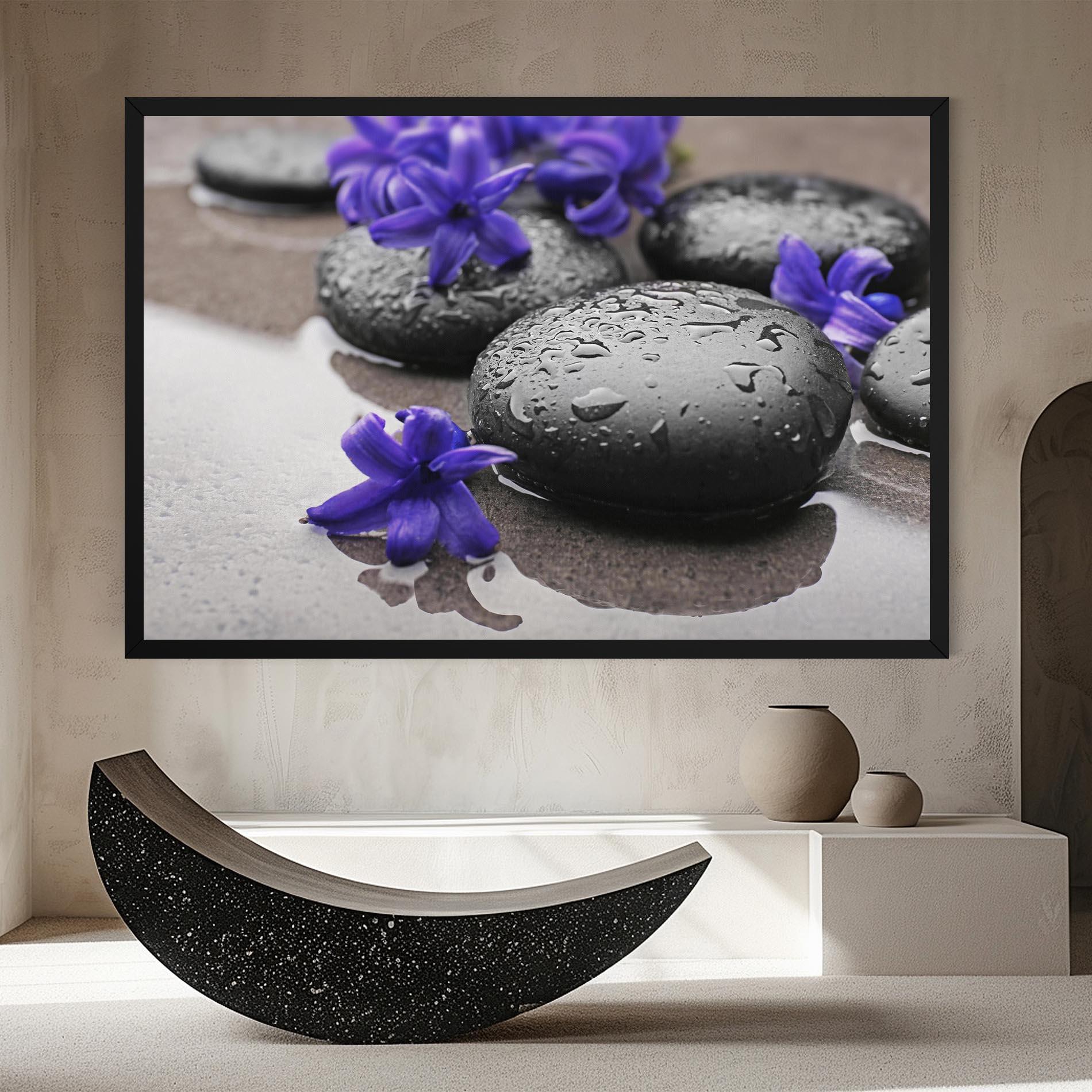 Leinwandbild Spa Purple Rock mockup 8