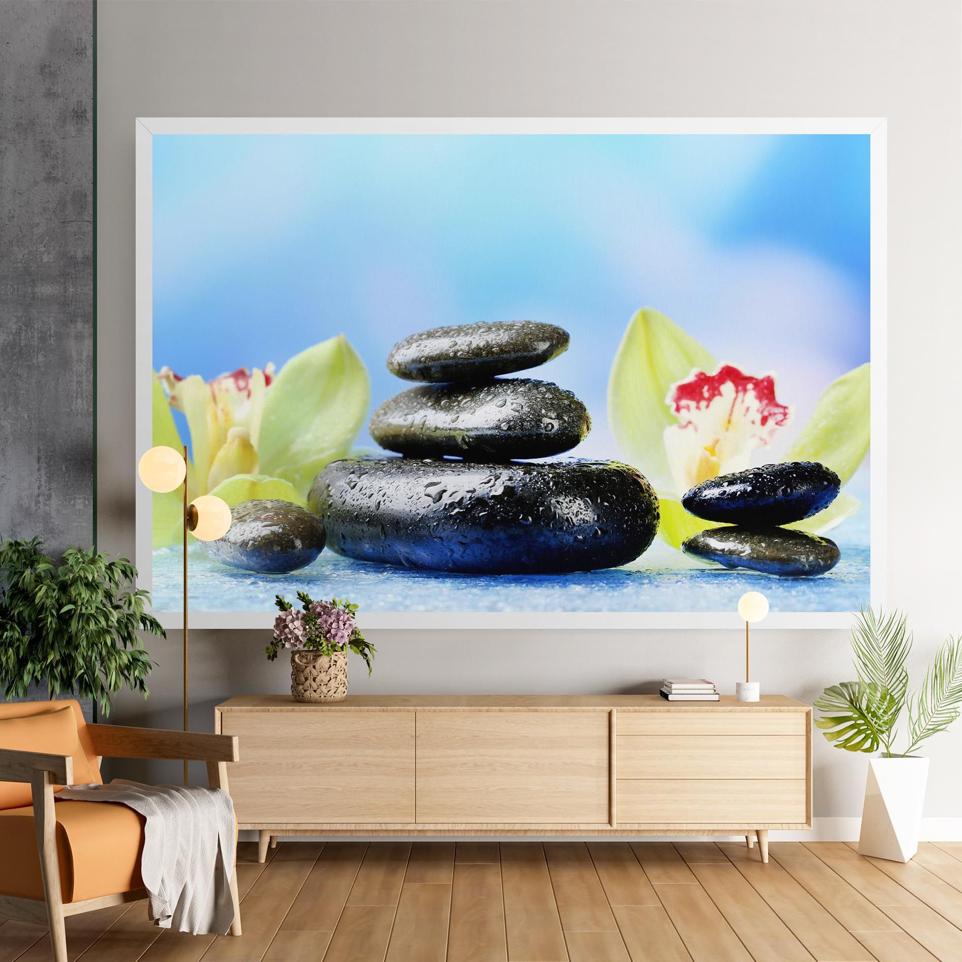 Blooming Orchid Stone mockup 9