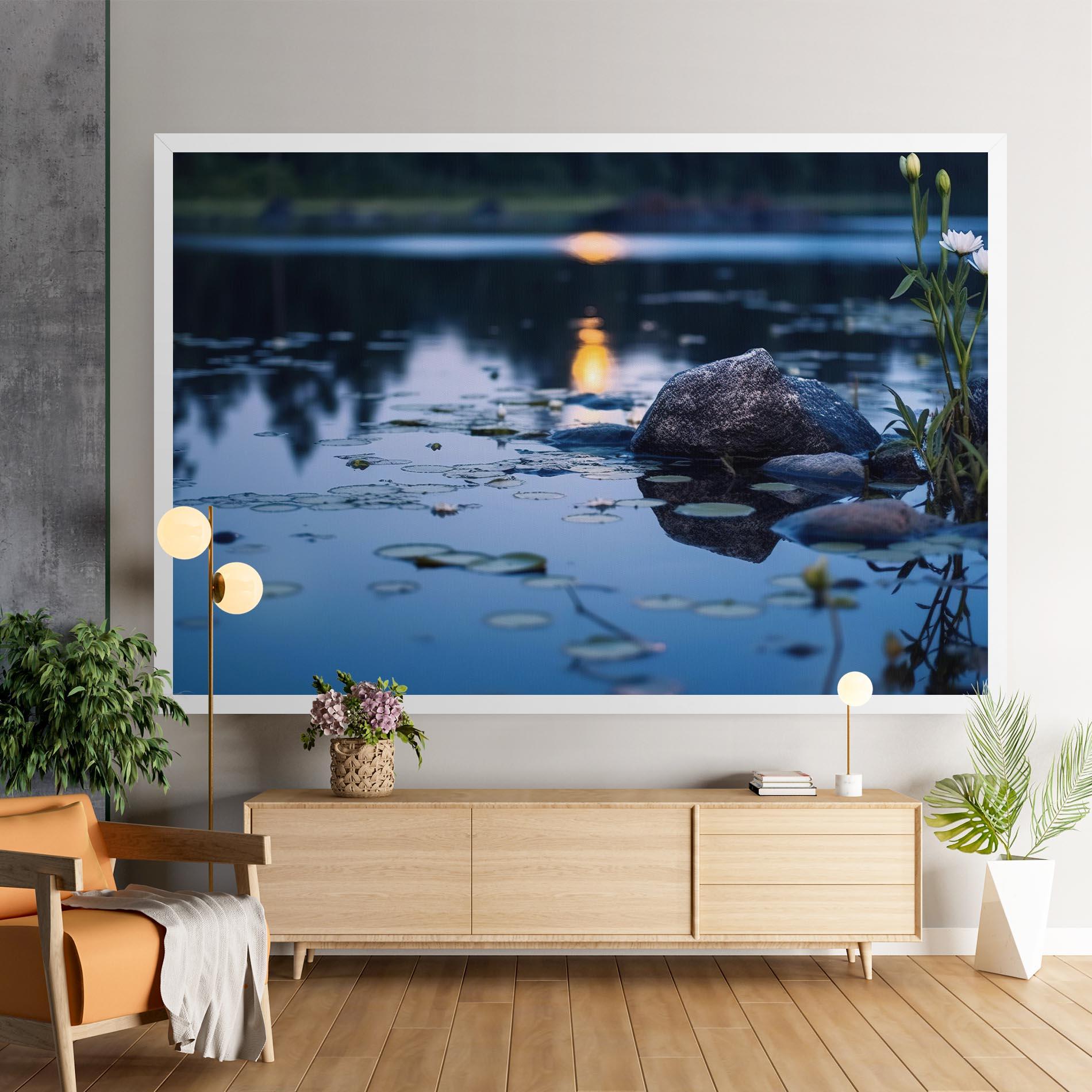 Leinwandbild Water Stones mockup 9