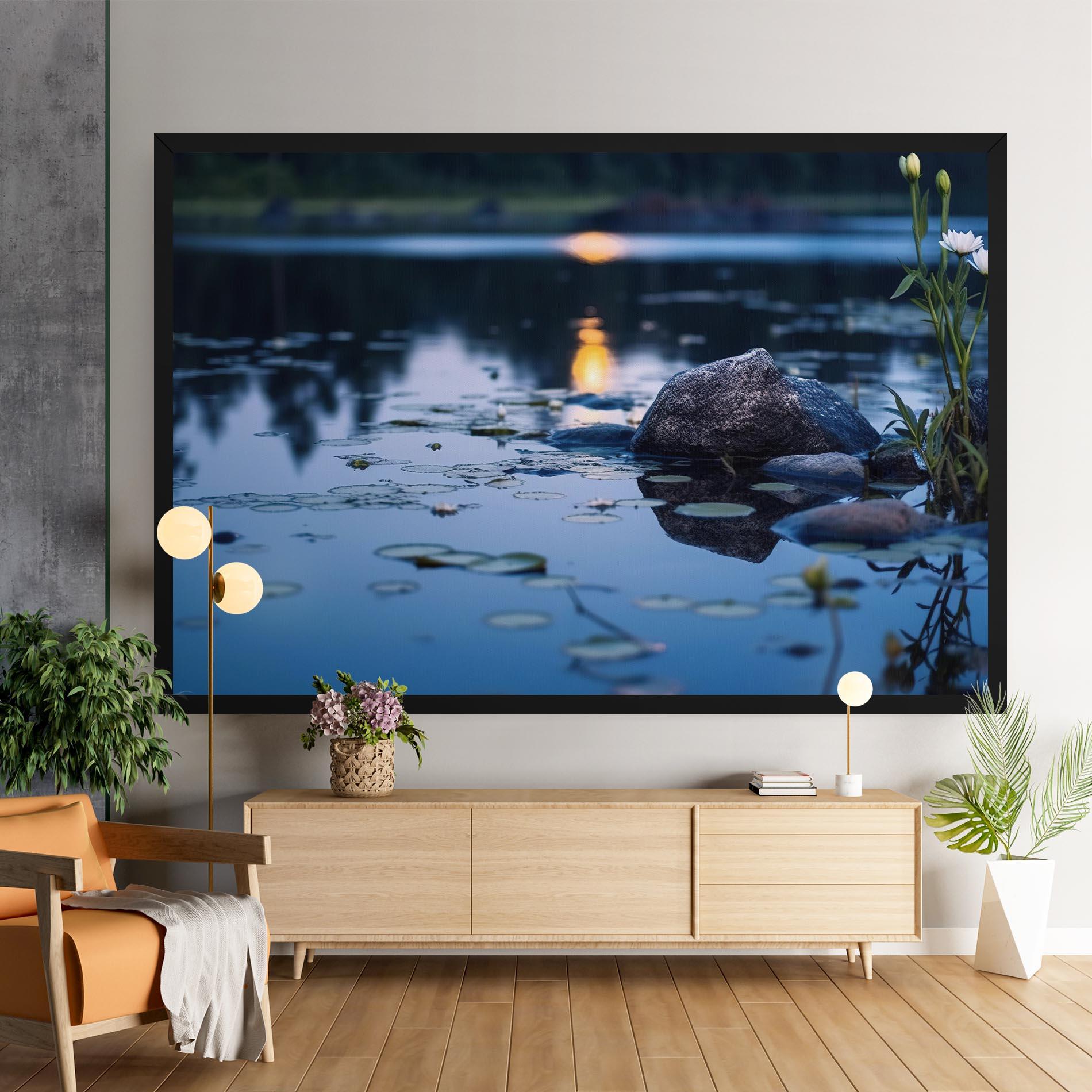 Leinwandbild Water Stones mockup 9