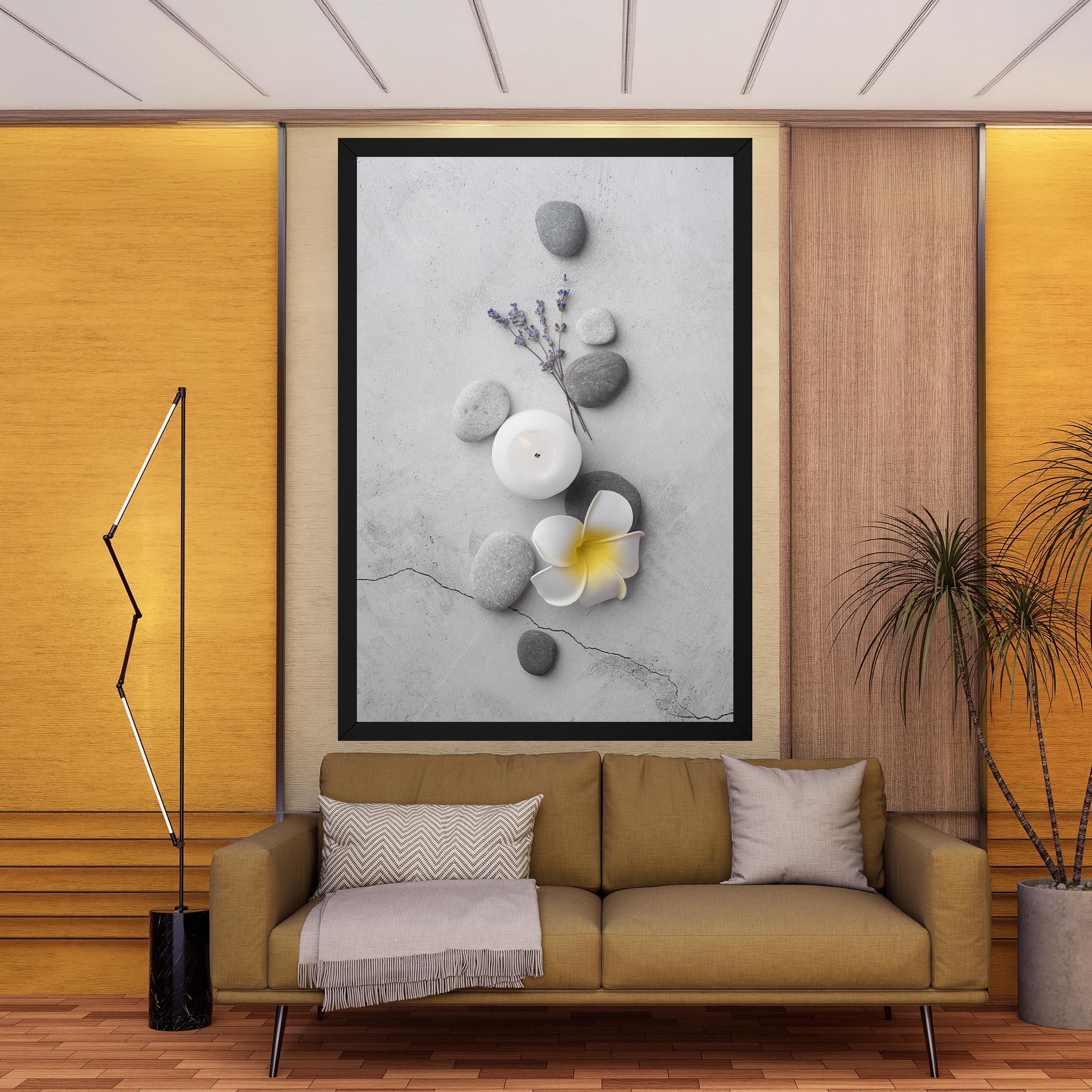 Leinwandbild Feng Shui Stones mockup 9