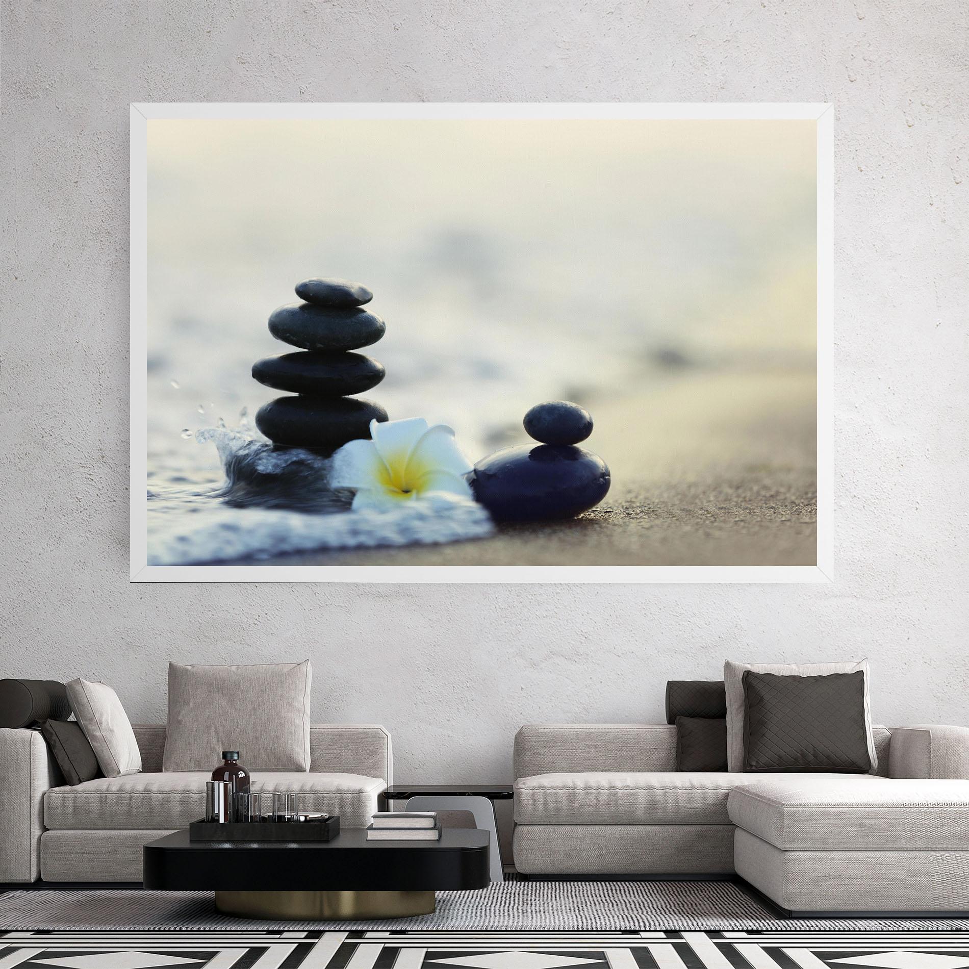 Leinwandbild Flower Sea Flower mockup 2