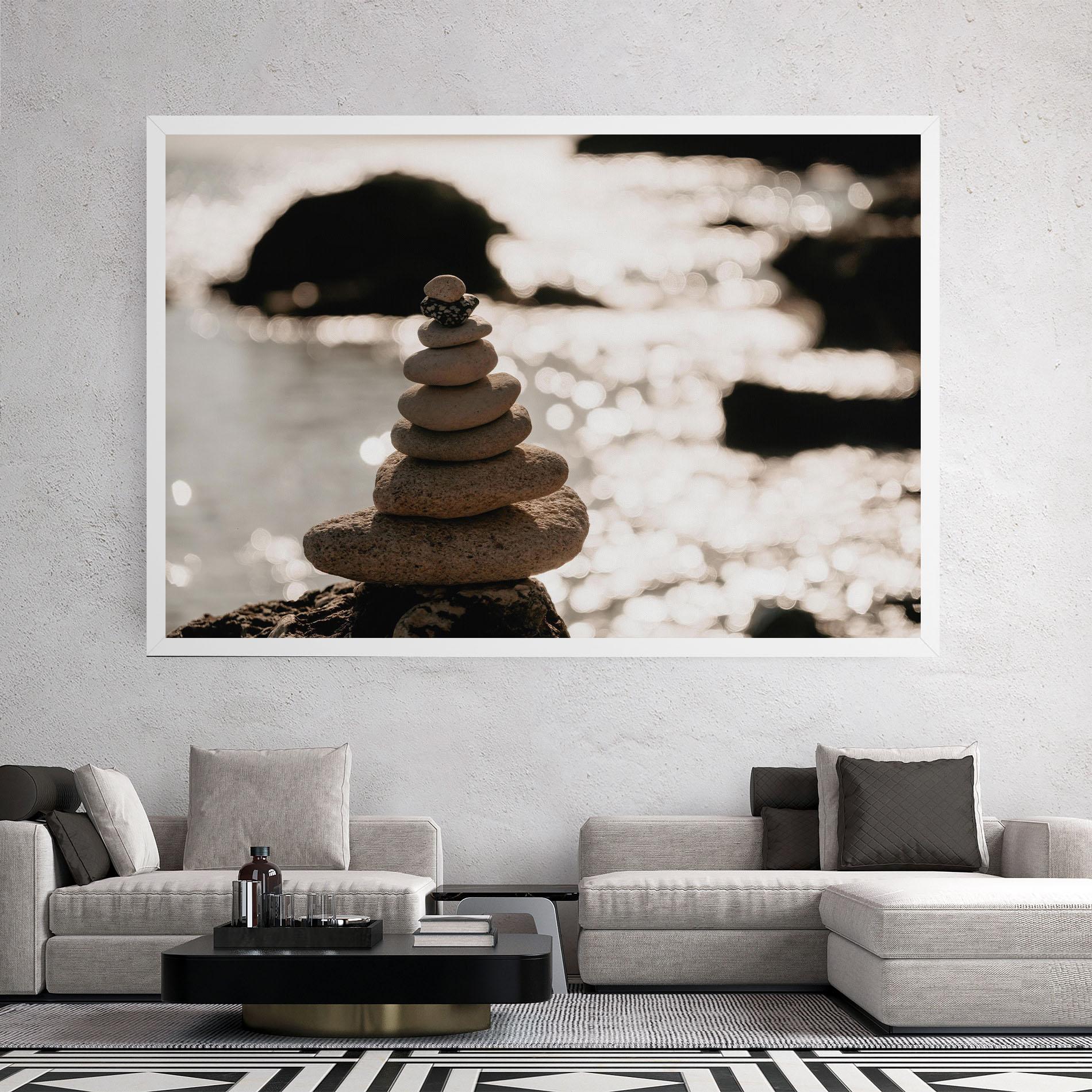 Leinwandbild Pyramid Stones mockup 2