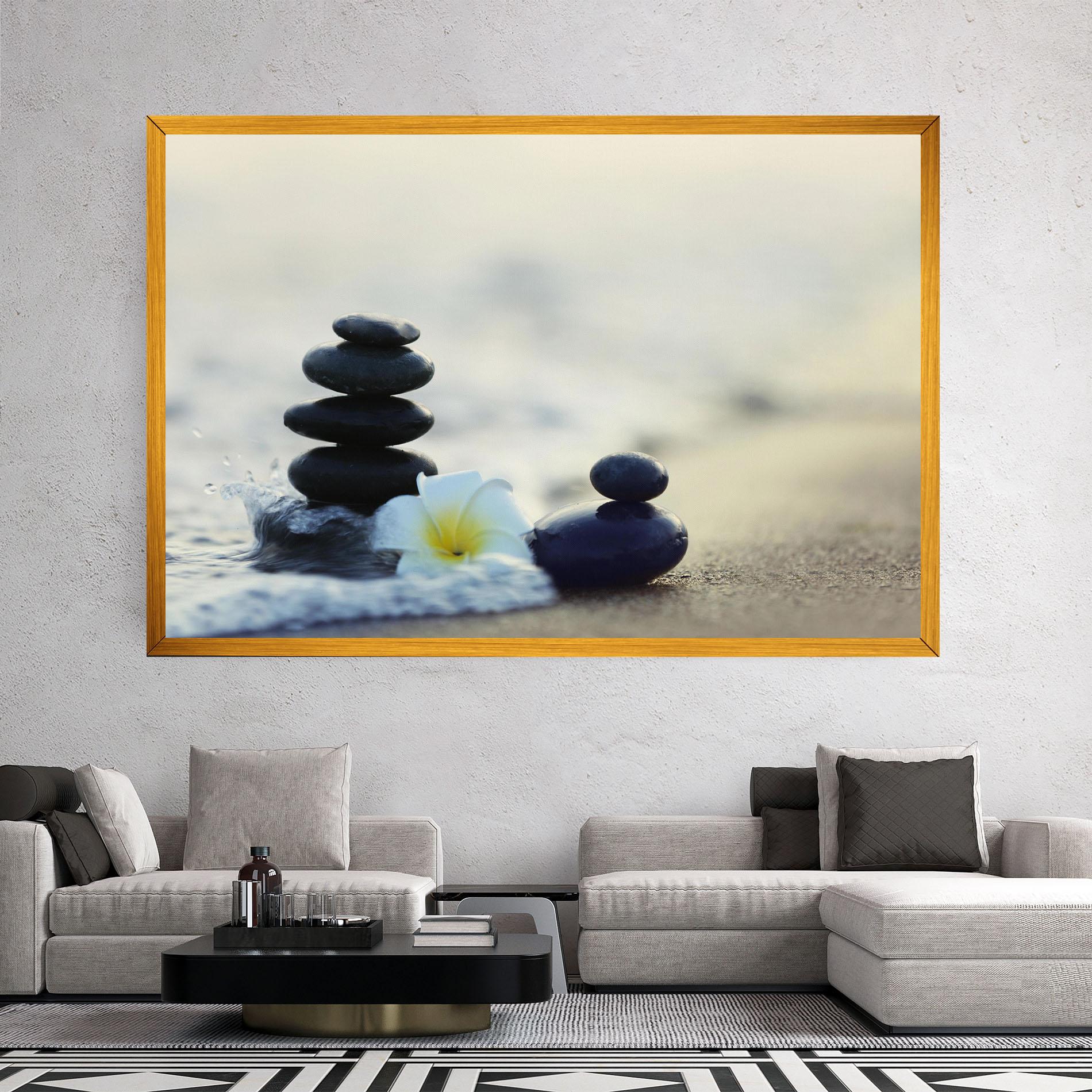 Leinwandbild Flower Sea Flower mockup 2