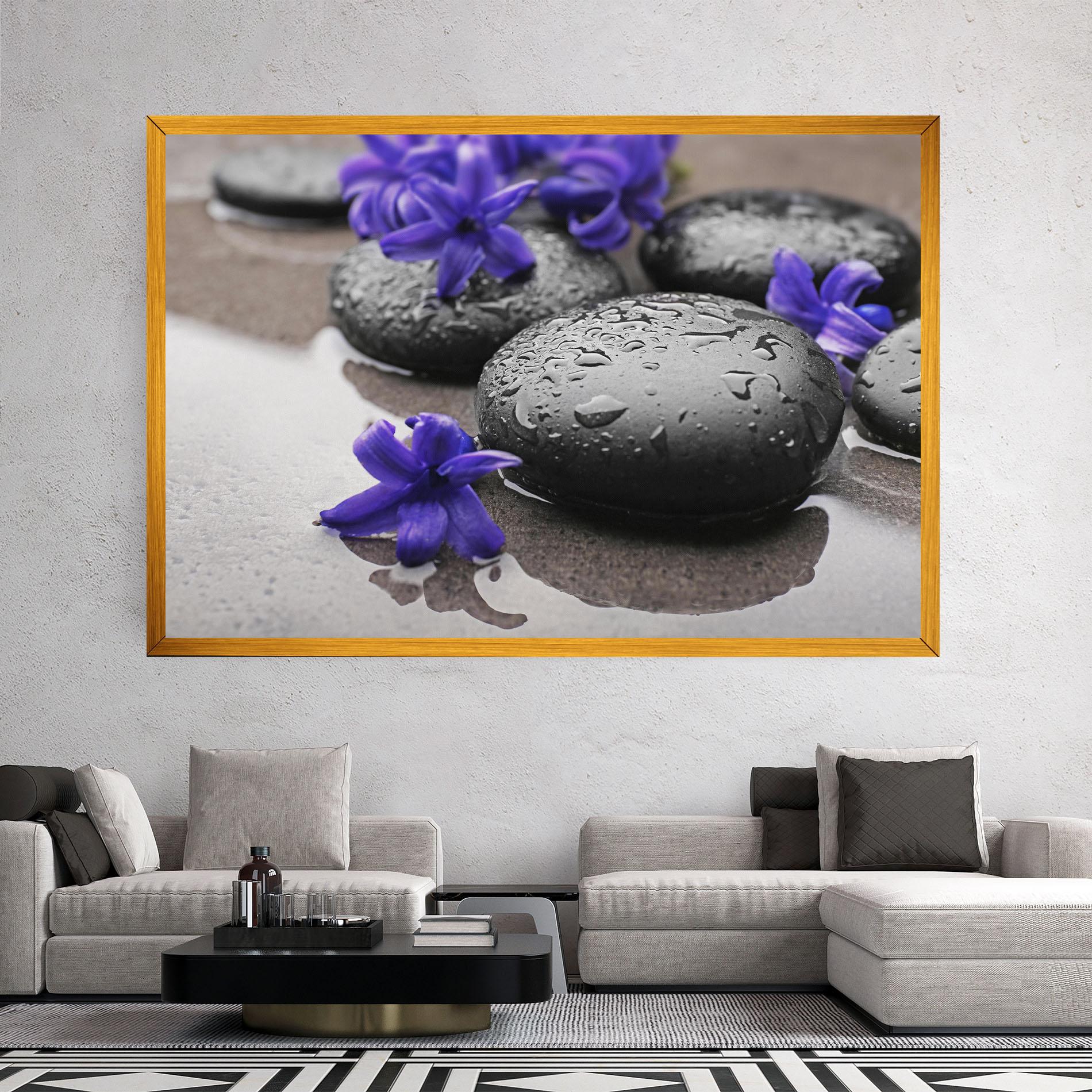 Leinwandbild Spa Purple Rock mockup 2