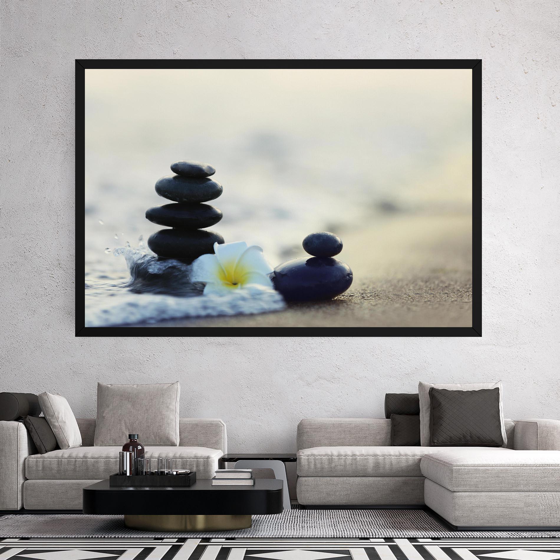 Leinwandbild Flower Sea Flower mockup 2