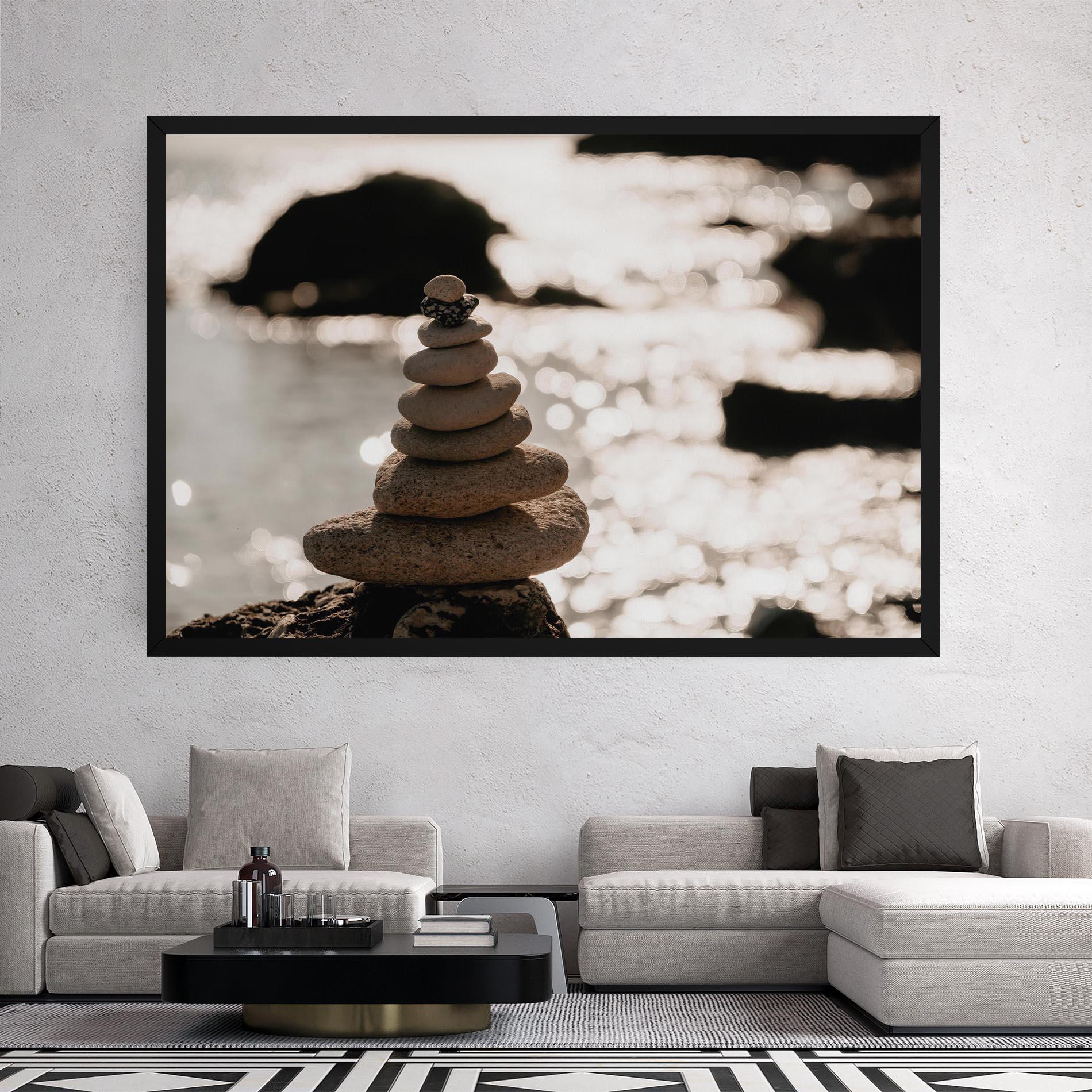 Leinwandbild Pyramid Stones mockup 2