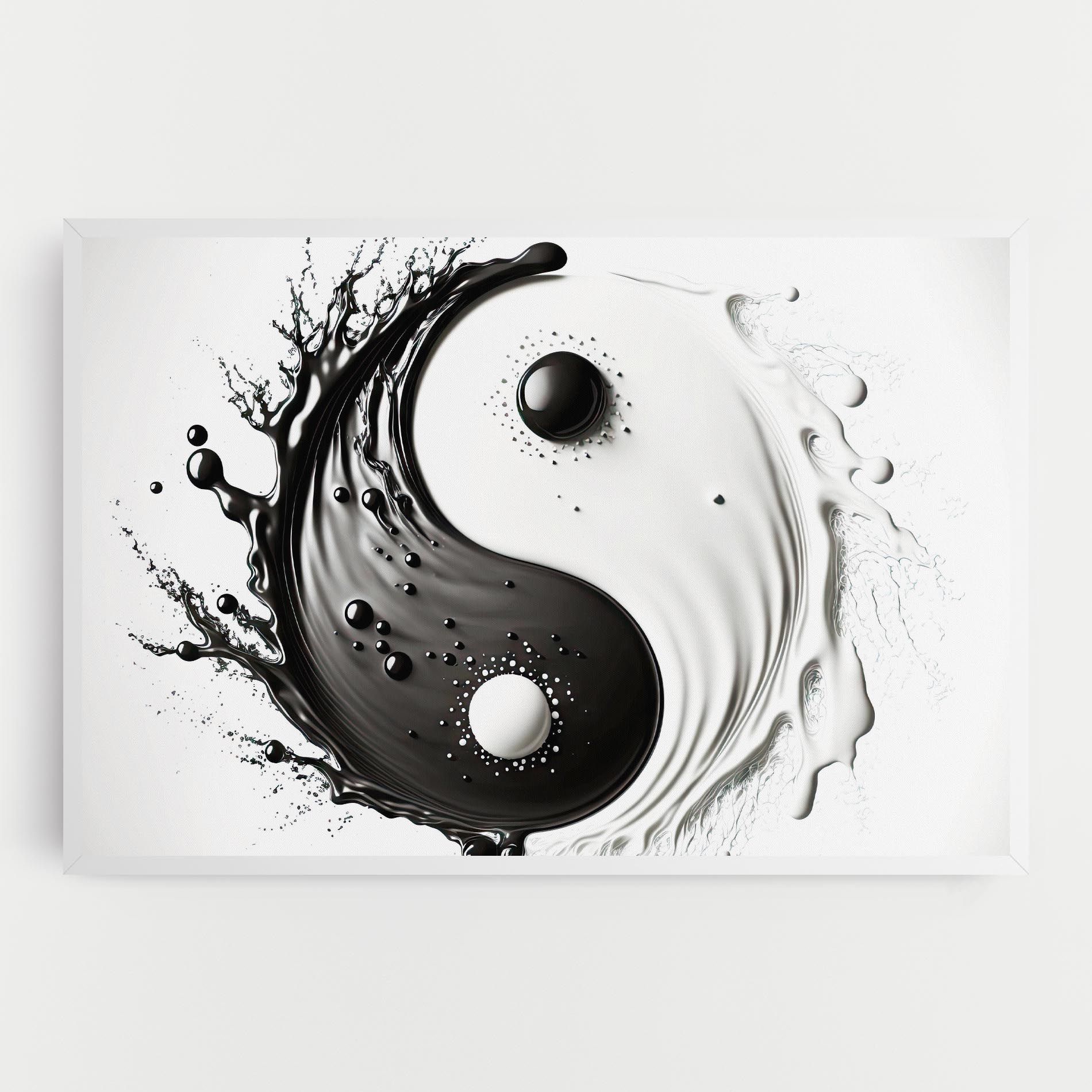 Black Liquid Yinyang mockup 0