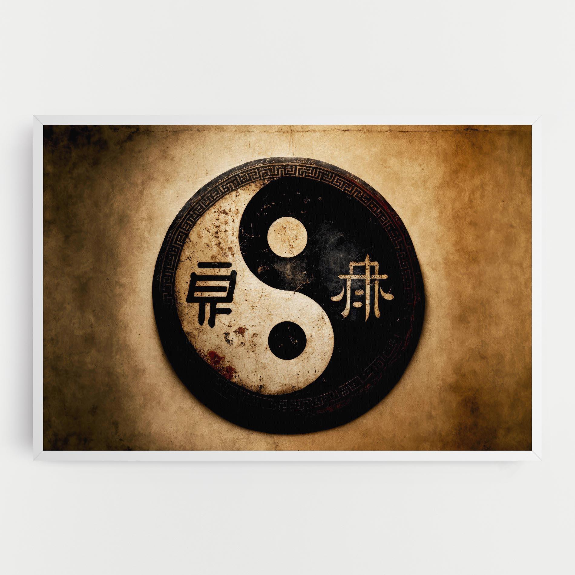 Leinwandbild Chinese Yinyang mockup 0