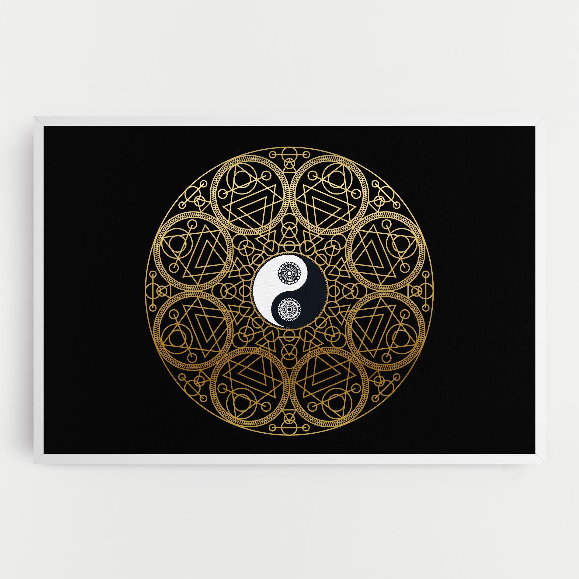 Leinwandbild Meditation Mandala mockup 0