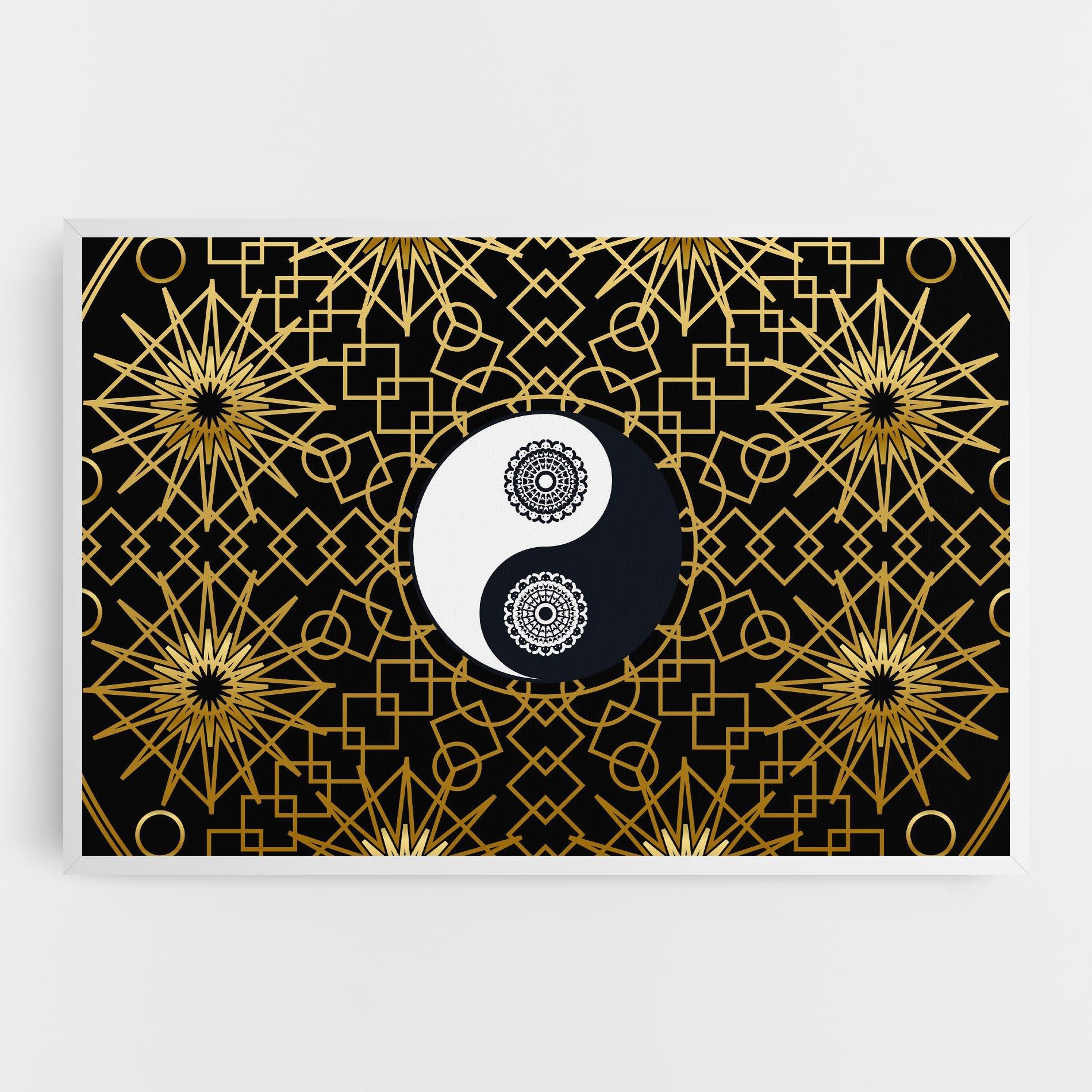 Leinwandbild Meditation Yin Yang mockup 0
