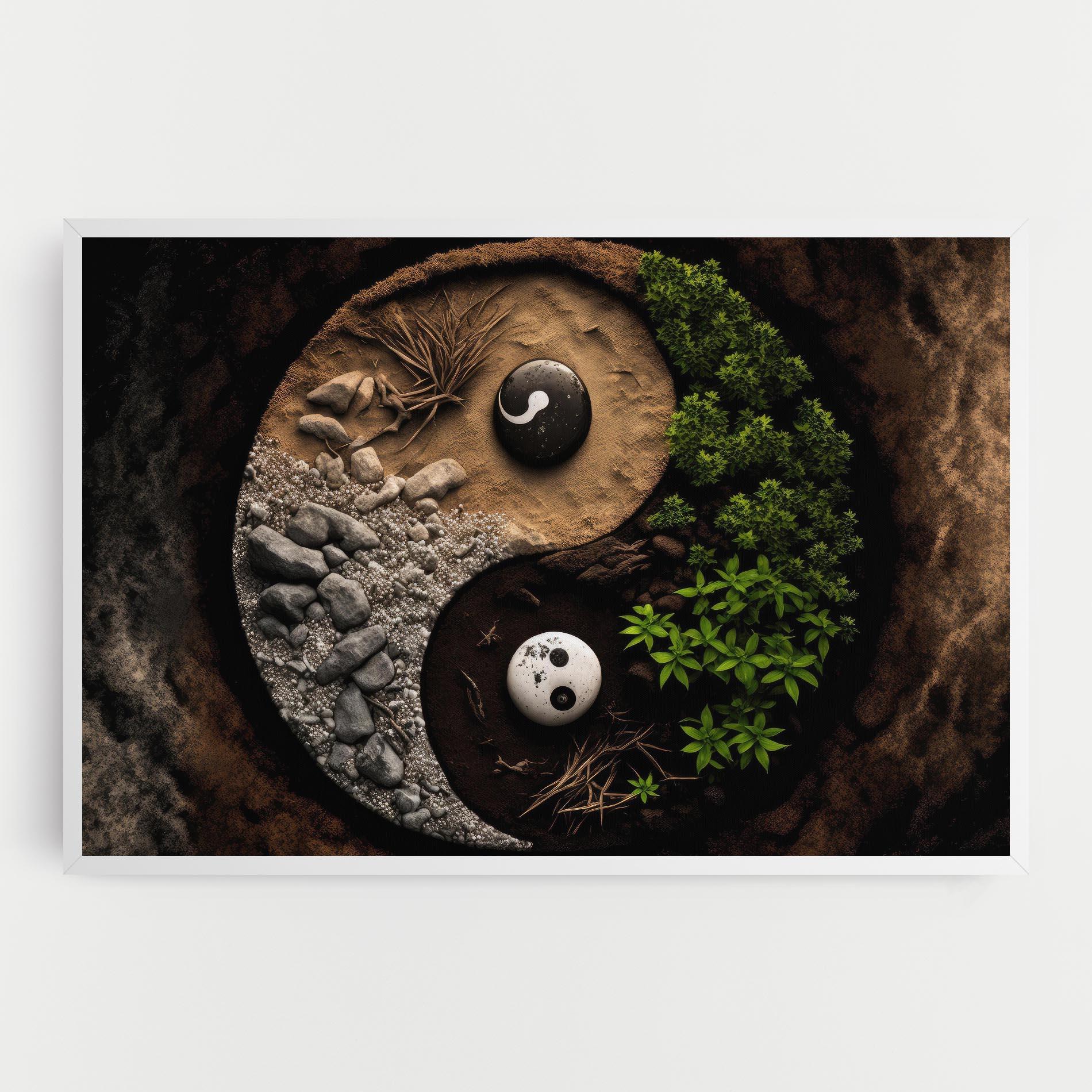 Leinwandbild Nature Yinyang mockup 0