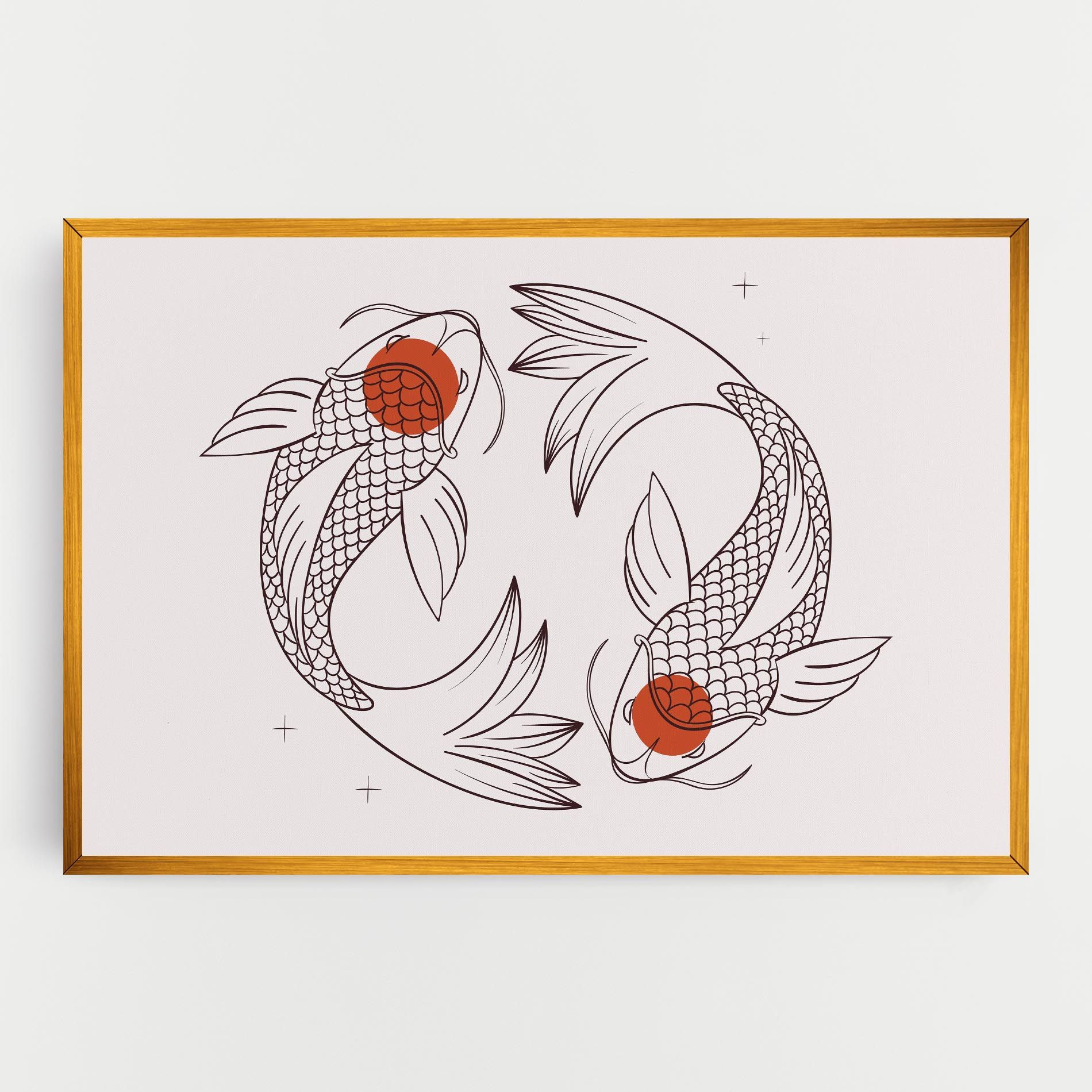 Koi Yinyang Art mockup 0