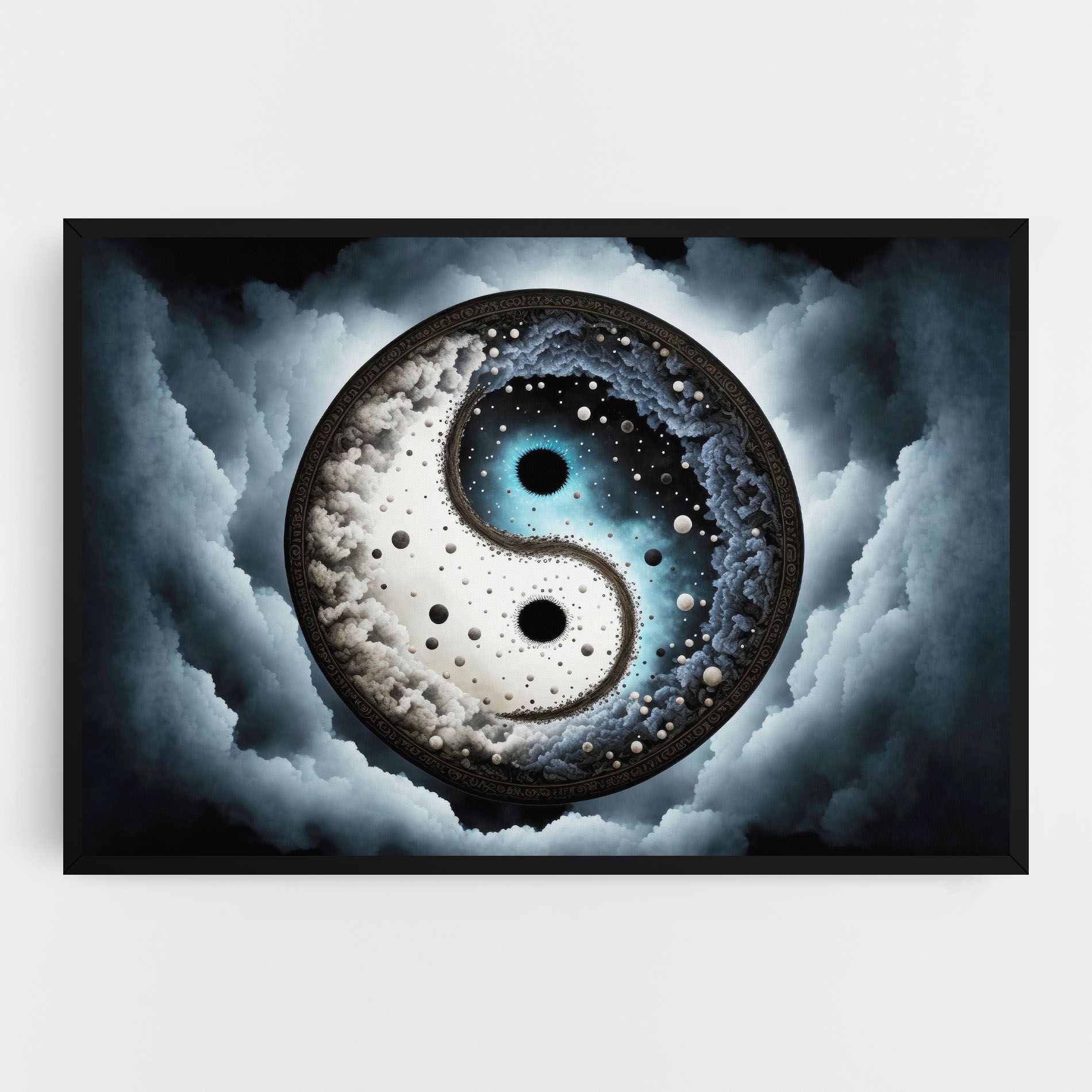 Black Blue Yinyang mockup 0