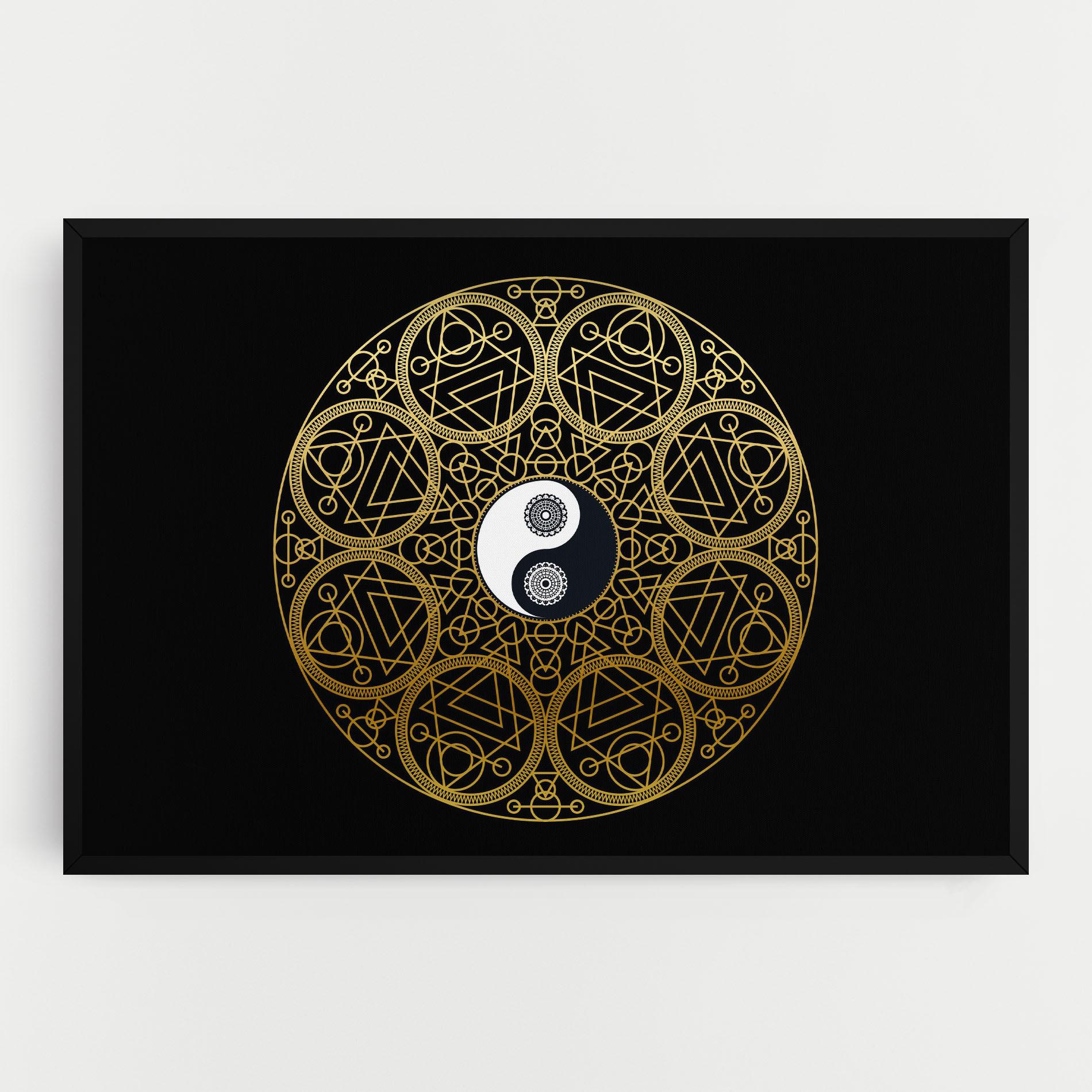 Leinwandbild Meditation Mandala mockup 0