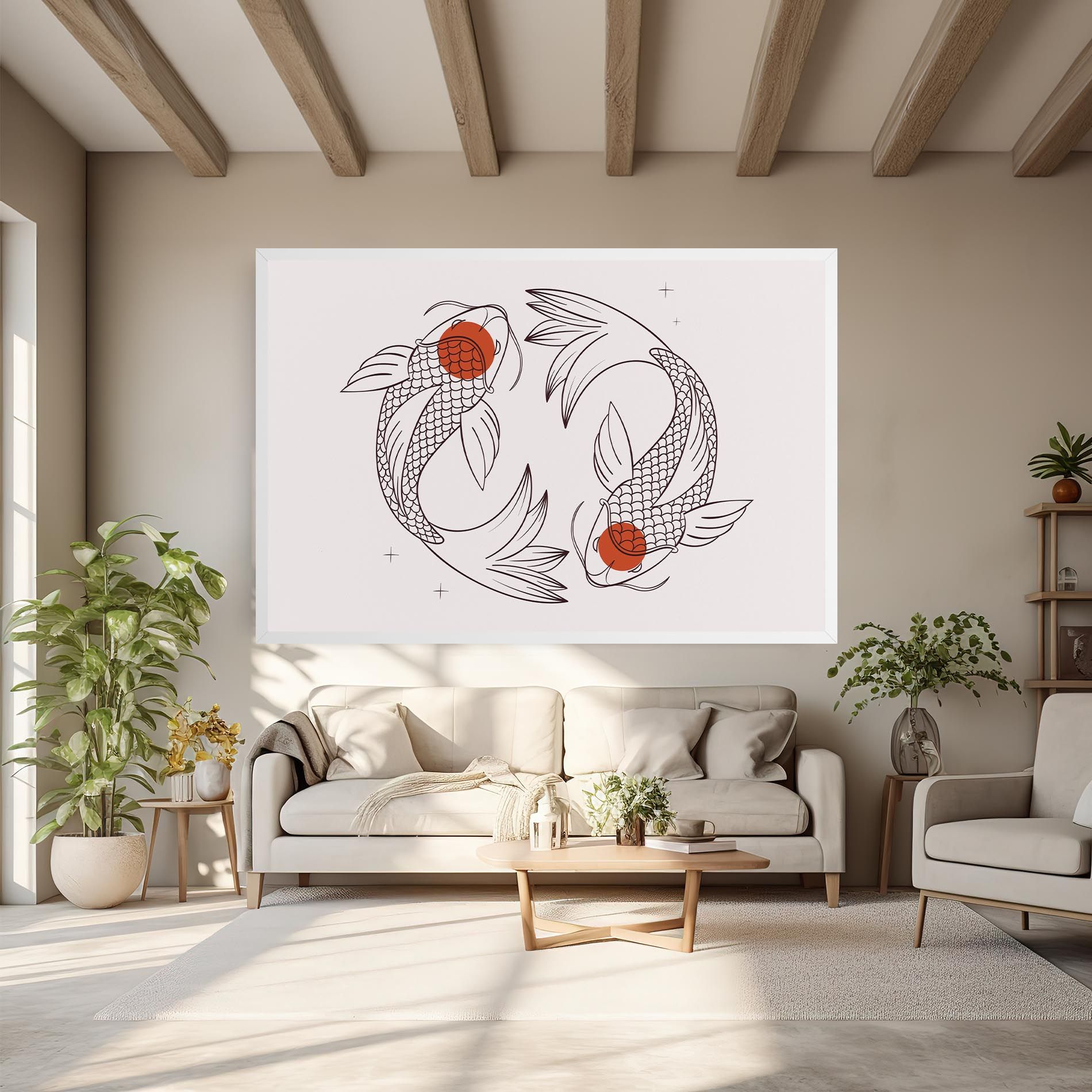 Koi Yinyang Art mockup 6