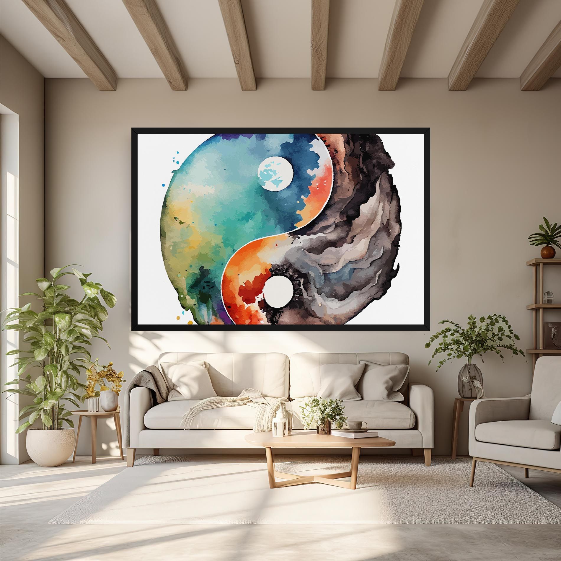 Earth Yinyang Art mockup 6