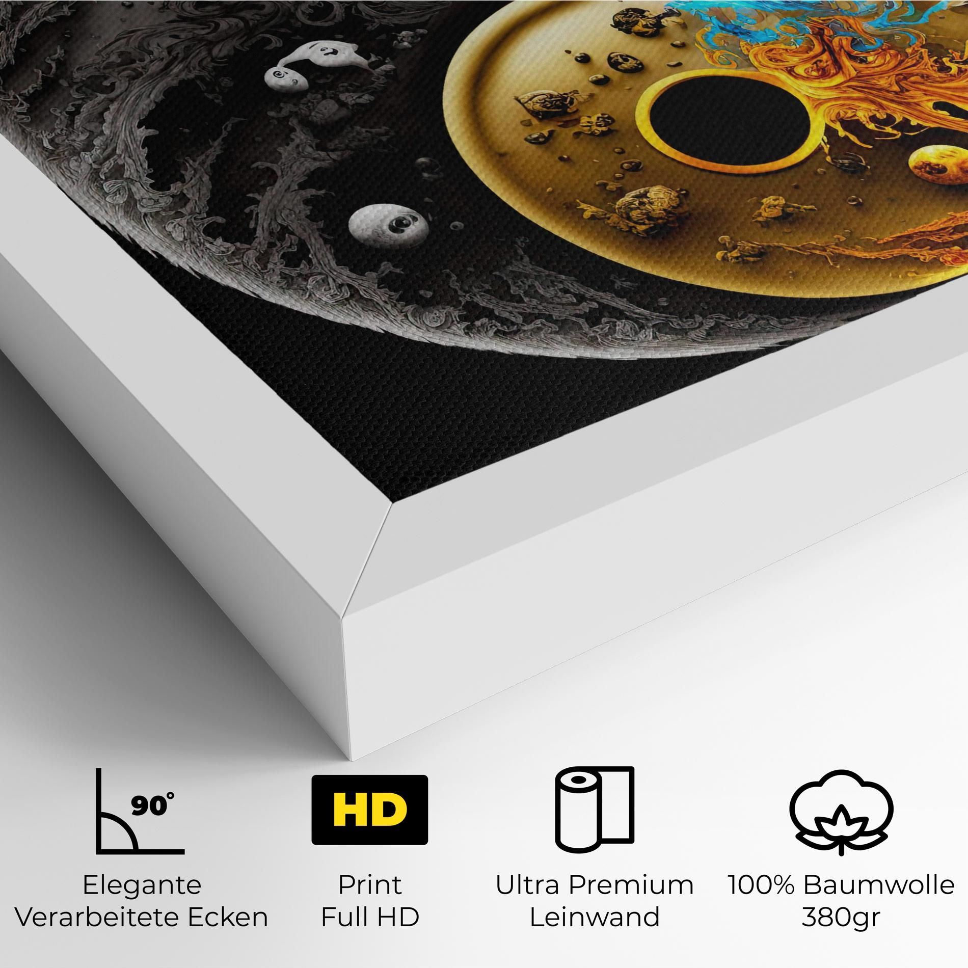 Black Yellow Yinyang mockup 4