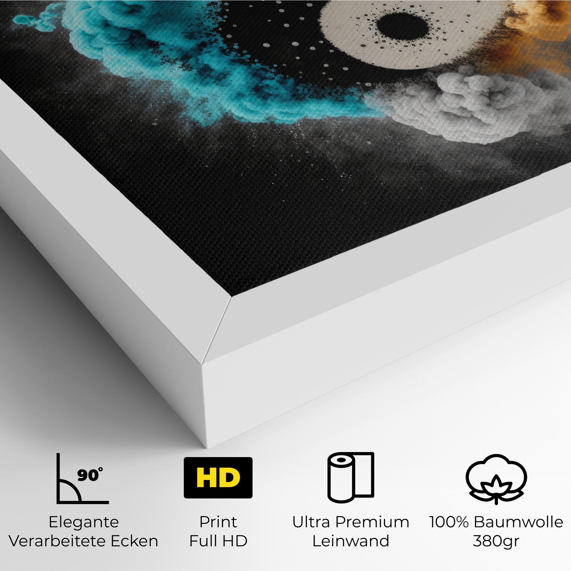 Leinwandbild Blue Smoke Yinuang mockup 4