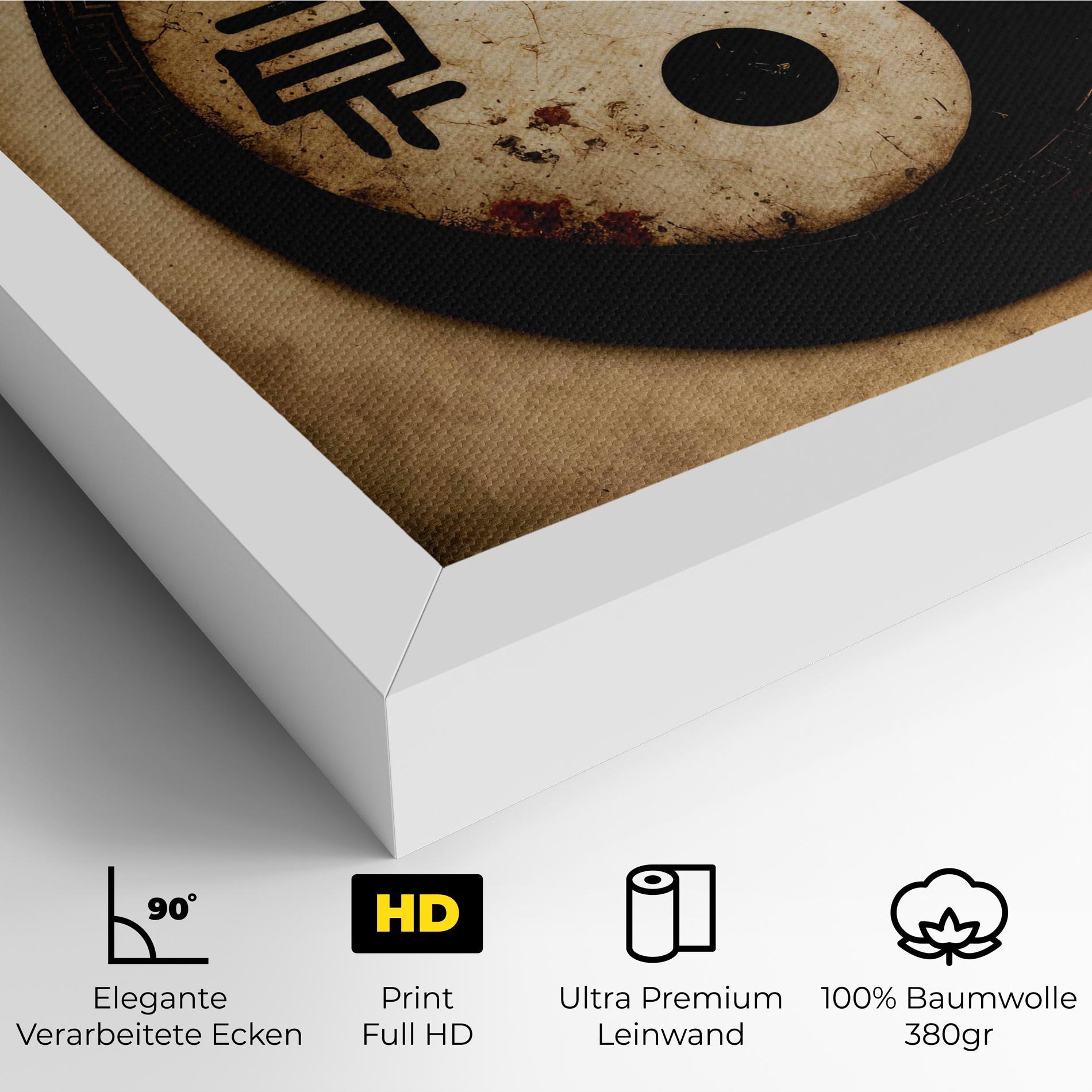 Leinwandbild Chinese Yinyang mockup 4