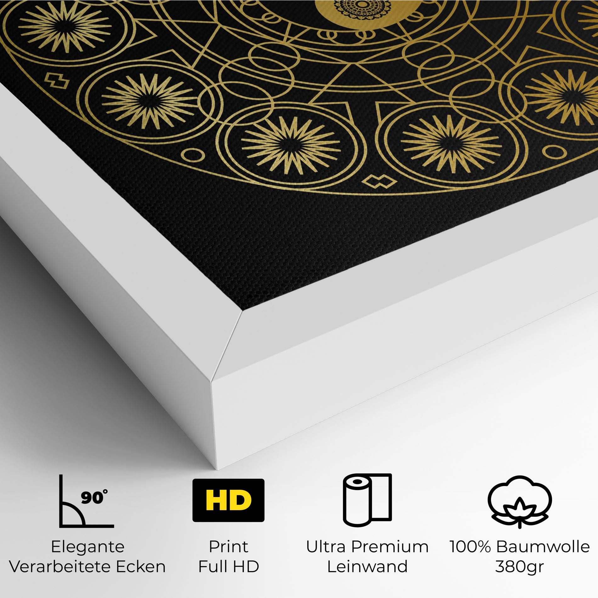 Gold Meditation Mandala mockup 4
