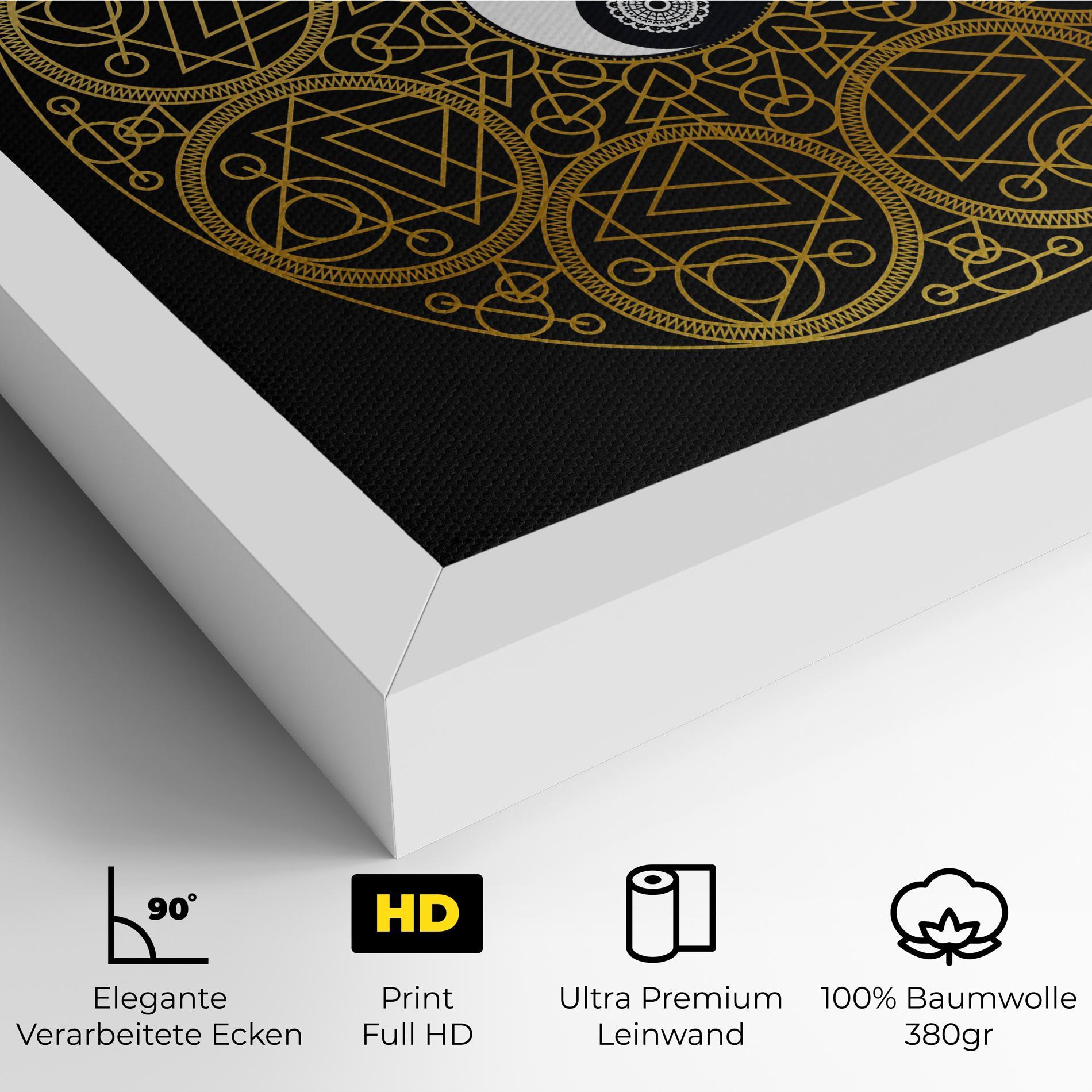 Leinwandbild Meditation Mandala mockup 4