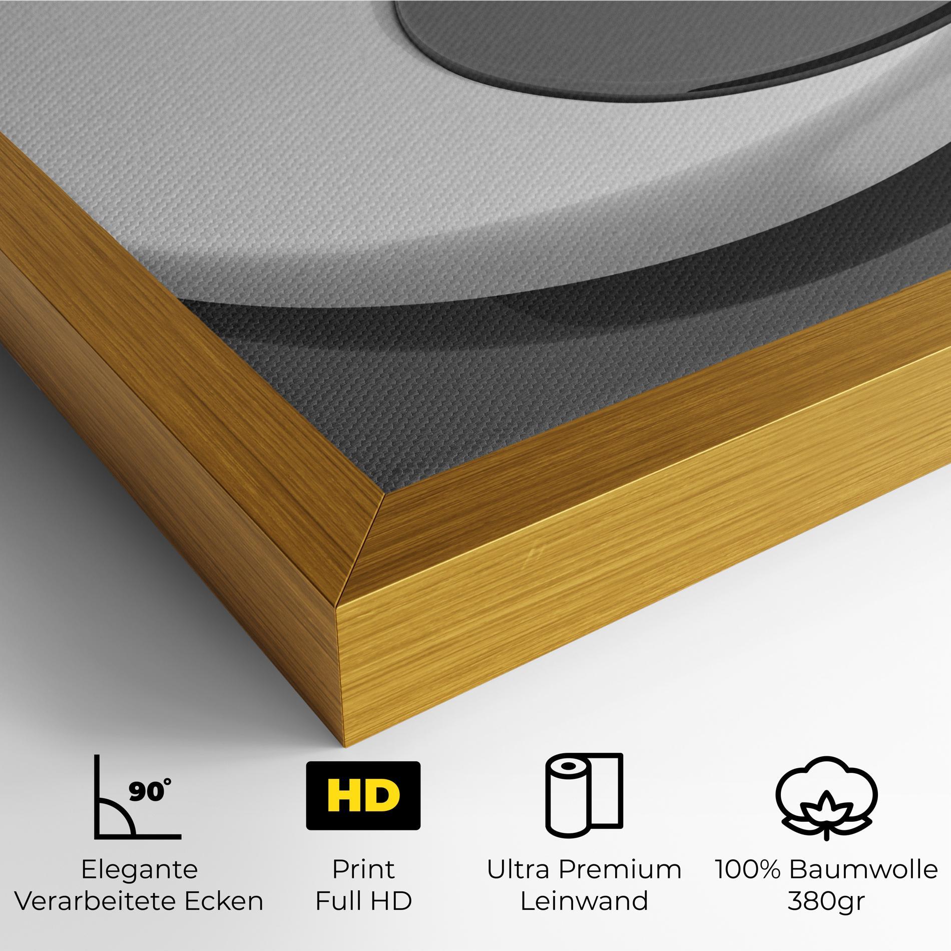 Leinwandbild 3d Yinyang mockup 4