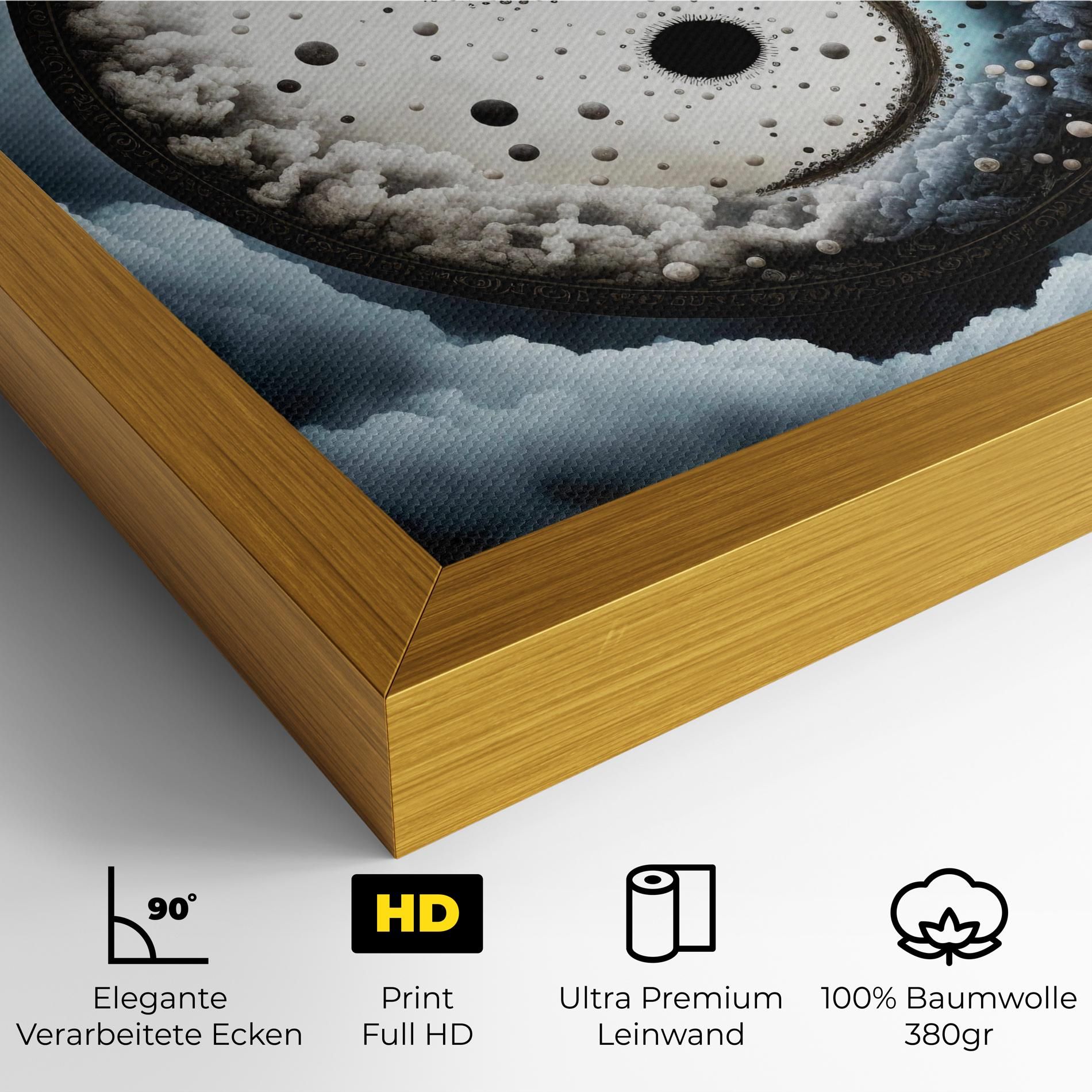 Black Blue Yinyang mockup 4