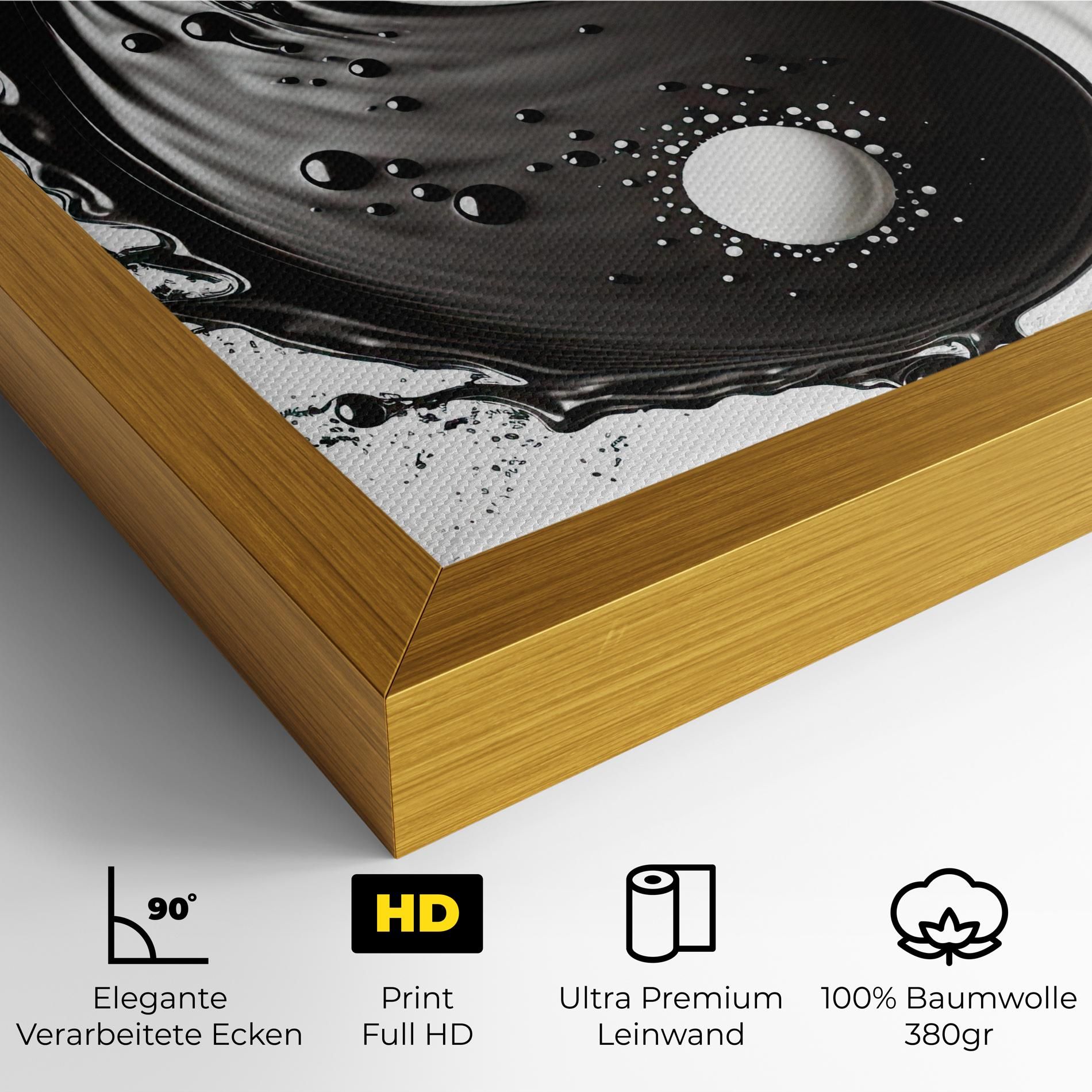 Black Liquid Yinyang mockup 4