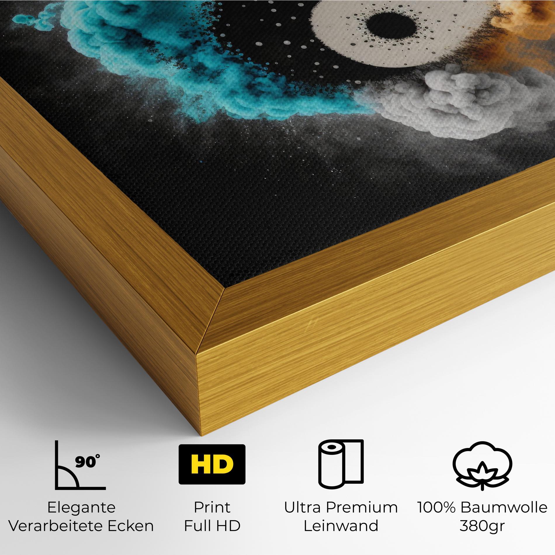 Leinwandbild Blue Smoke Yinuang mockup 4